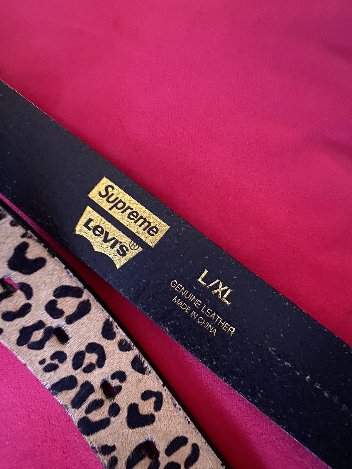 Levi's × Supreme Supreme x Levis Leopard Print Fur Belt - 2012 Size 36 - 7 Thumbnail