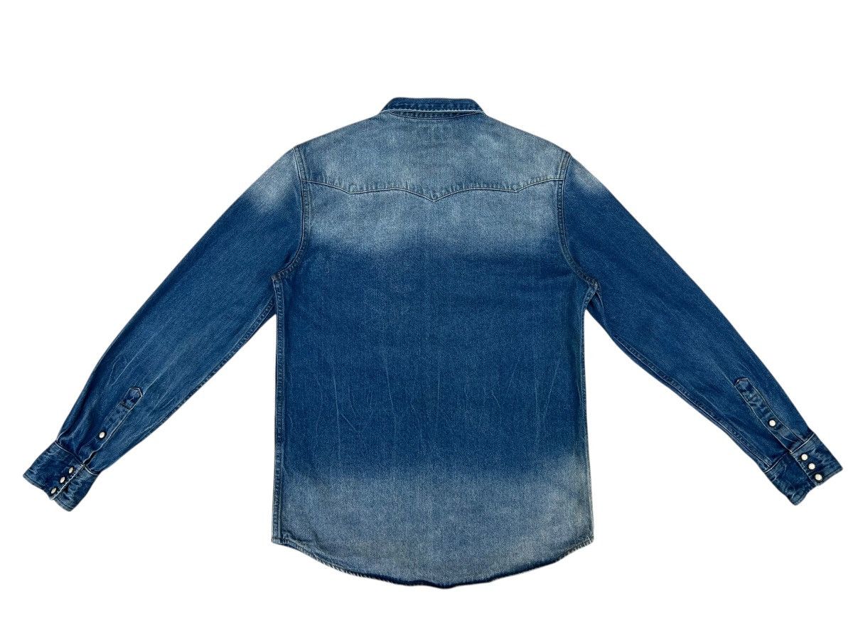RRL Ralph Lauren RRL Mud Denim Western Shirt Size US L / EU 52-54 / 3 - 16 Thumbnail