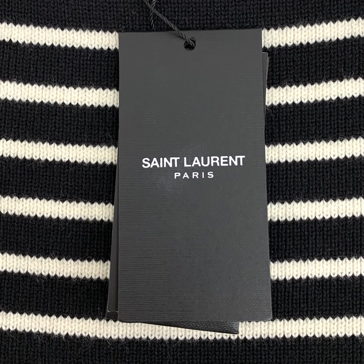 Yves Saint Laurent Yves Saint Laurent Striped Long Sleeve Knit Sweater K26WX Size S / US 4 / IT 40 - 6 Thumbnail