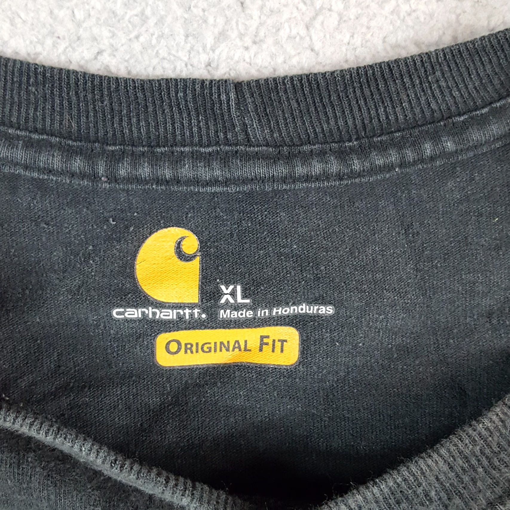 Carhartt VINTAGE Carhartt Pocket Tee Grunge CH Logo Logo T-Shirt XL Black Short Sleeve Crew Neck Men’s Workwear 90s Retro Vintage Skate Baggy Relaxed Pockets Size US XL / EU 56 / 4 - 6 Thumbnail