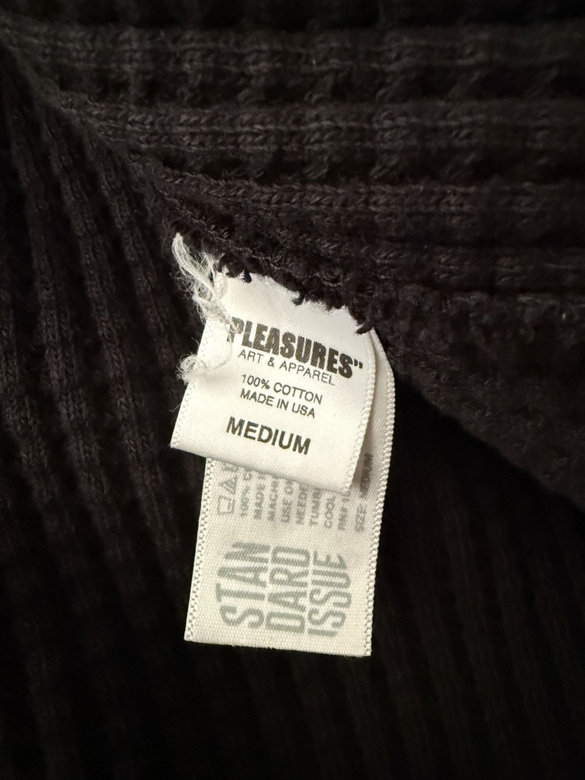 Pleasures Pleasures x Standard Issue Waffle Knit Embroidered Sweater Size US M / EU 48-50 / 2 - 2 Thumbnail