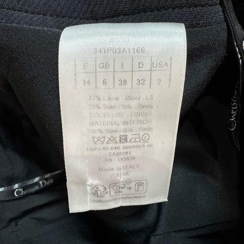Dior Dior Black wool shorts Size 42" / US 20 - 6 Thumbnail