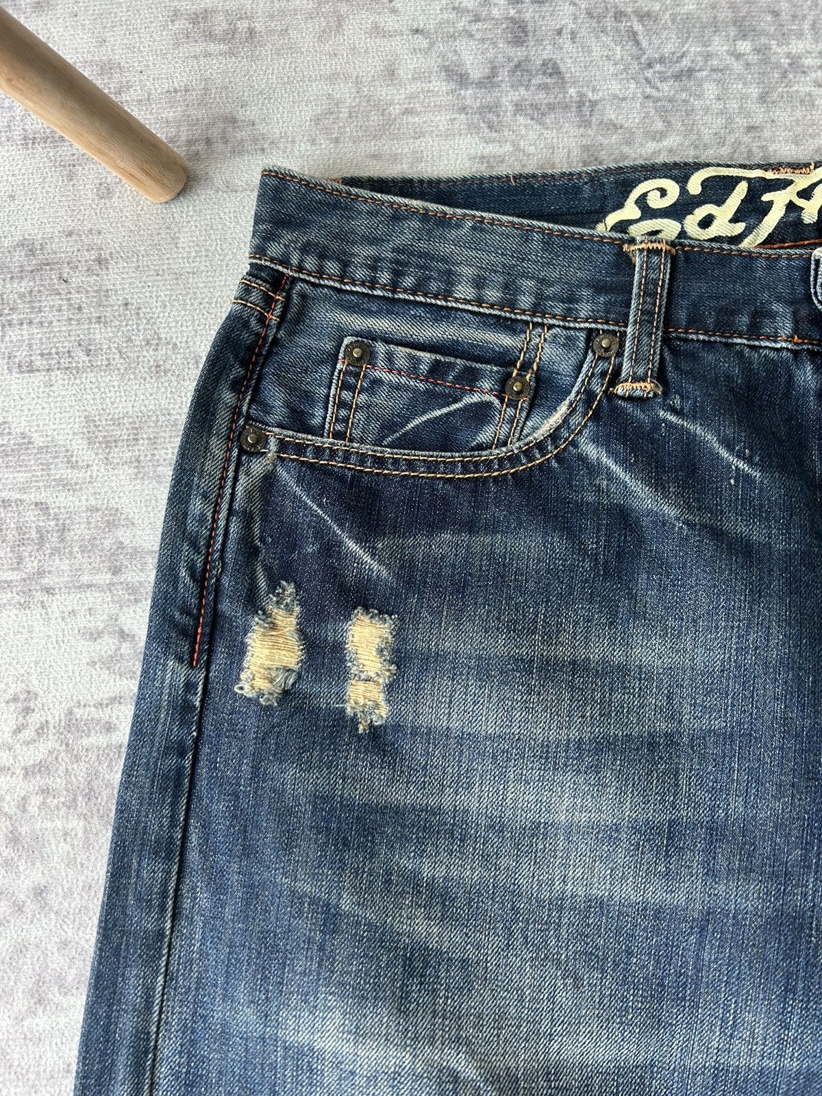 Ed Hardy KILLS LOVE Skull Logo Ed Hardy Jeans Size US 32 / EU 48 - 8 Thumbnail