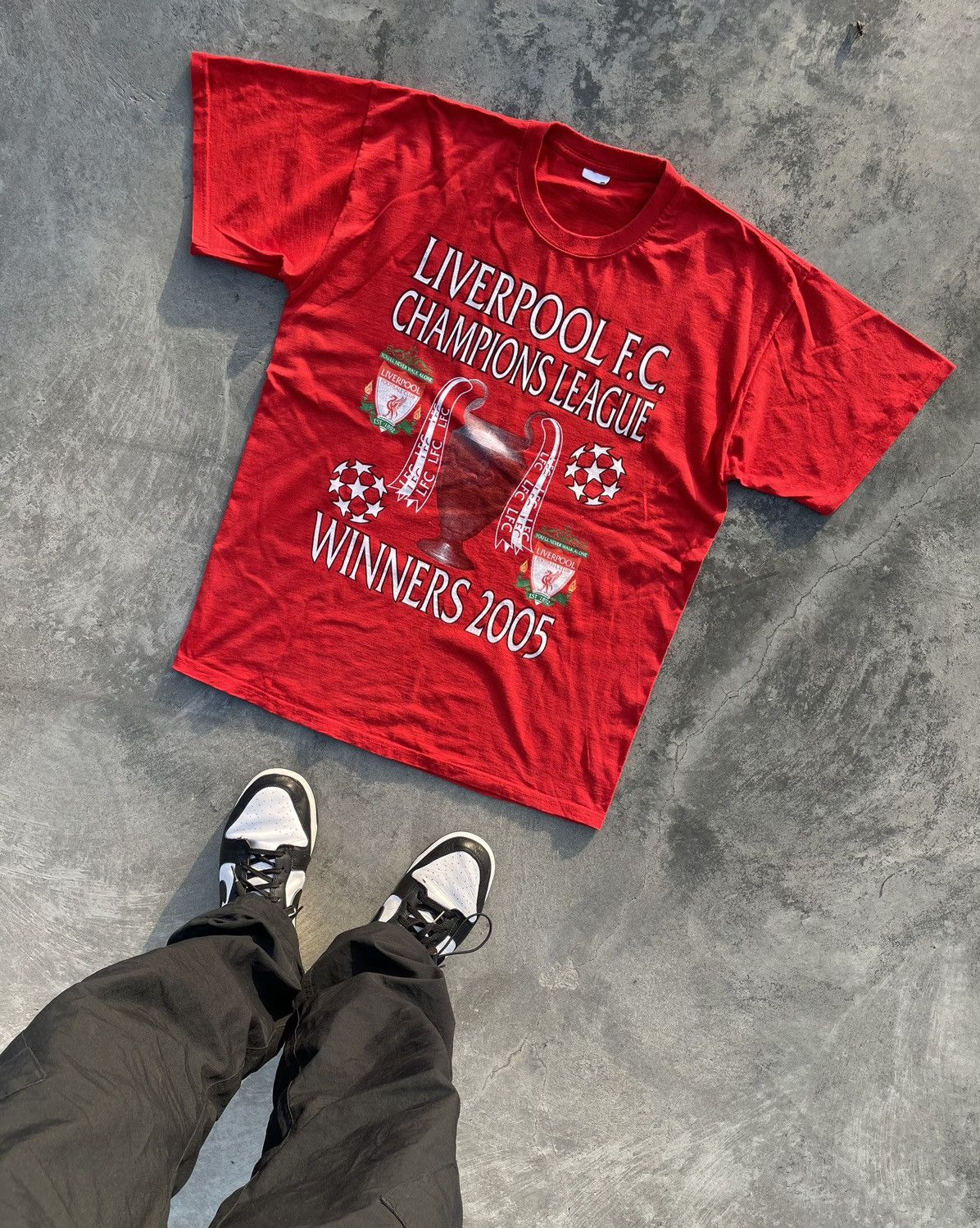 Vintage Vintage RARE Liverpool 2005 T -Shirt Football Jersey Y2K Size US M / EU 48-50 / 2 - 1 Thumbnail