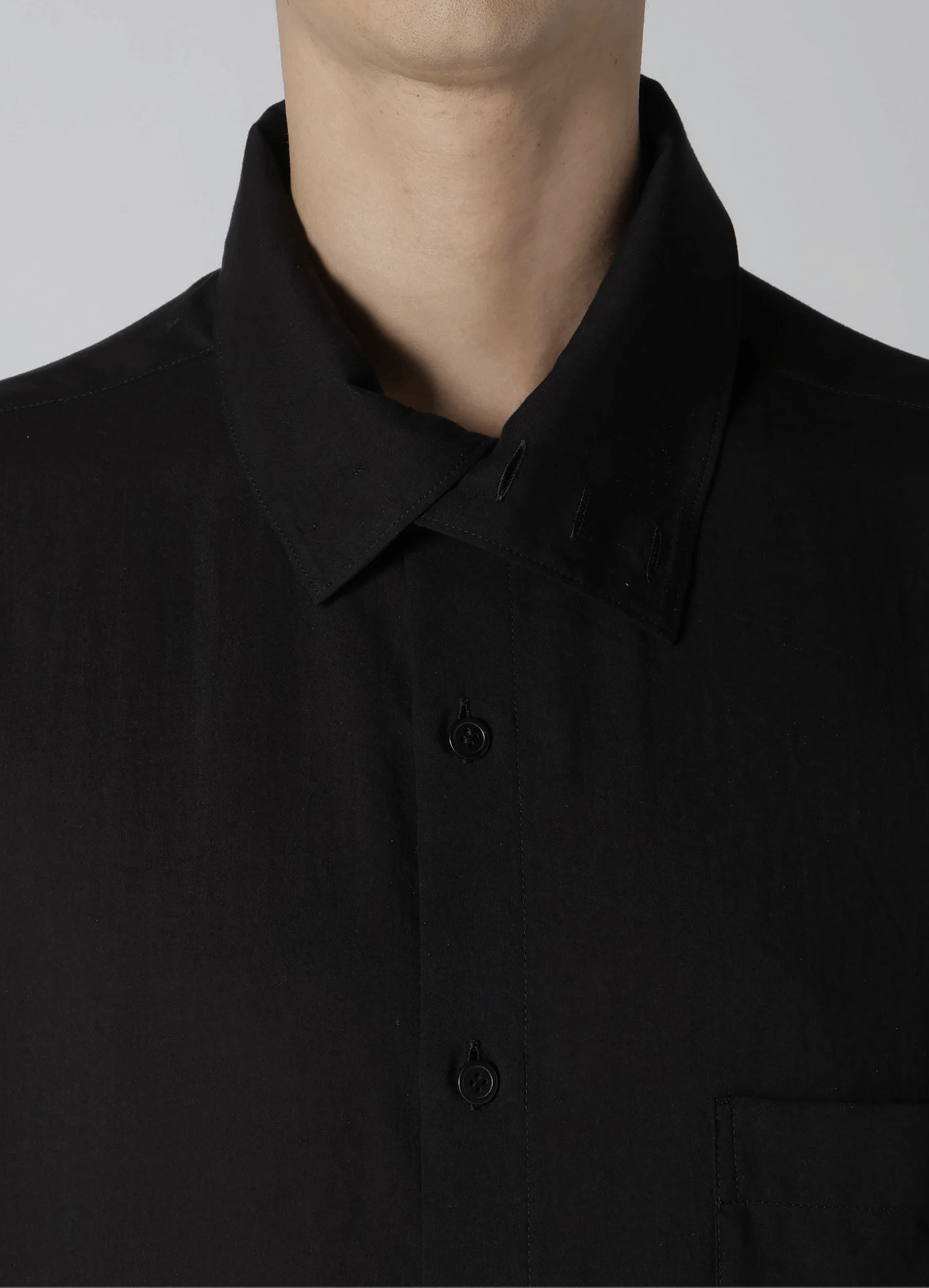 Yohji Yamamoto Yohji Yamamoto Pour Homme CELLULOSE LOAN STAND COLLAR BLOUSE Size US M / EU 48-50 / 2 - 4 Thumbnail