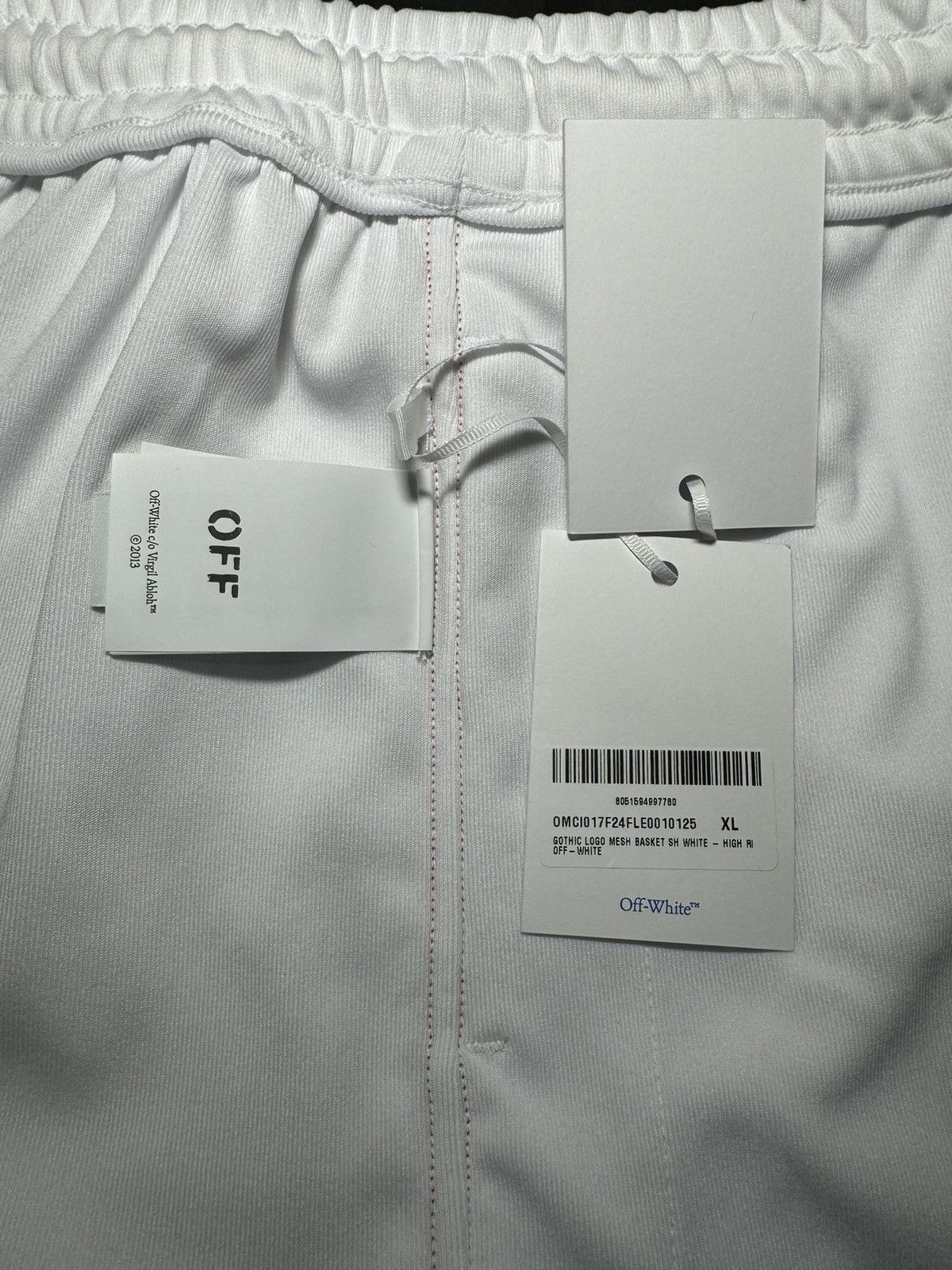 Off-White Off-White Gothic Logo Mesh Jersey and Shorts Set Size XL Size US XL / EU 56 / 4 - 6 Thumbnail