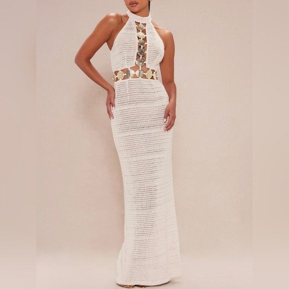 Fashion Nova Plus Size, Fashion Nova Black and White Bodycon Maxi Dress, |  Grailed