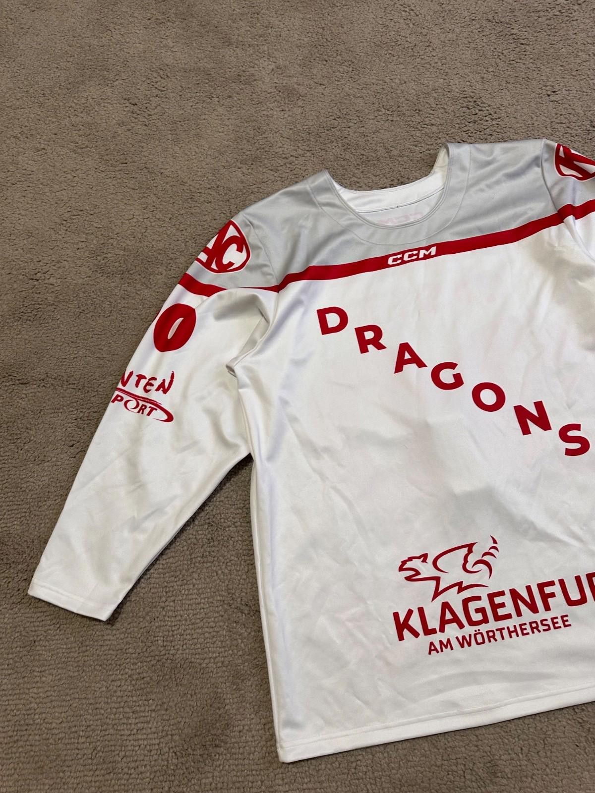 Ccm CCM KAC Klagenfurt Dragons Ice Hockey Jersey Sz XL #90Gasser Size US XL / EU 56 / 4 - 4 Thumbnail