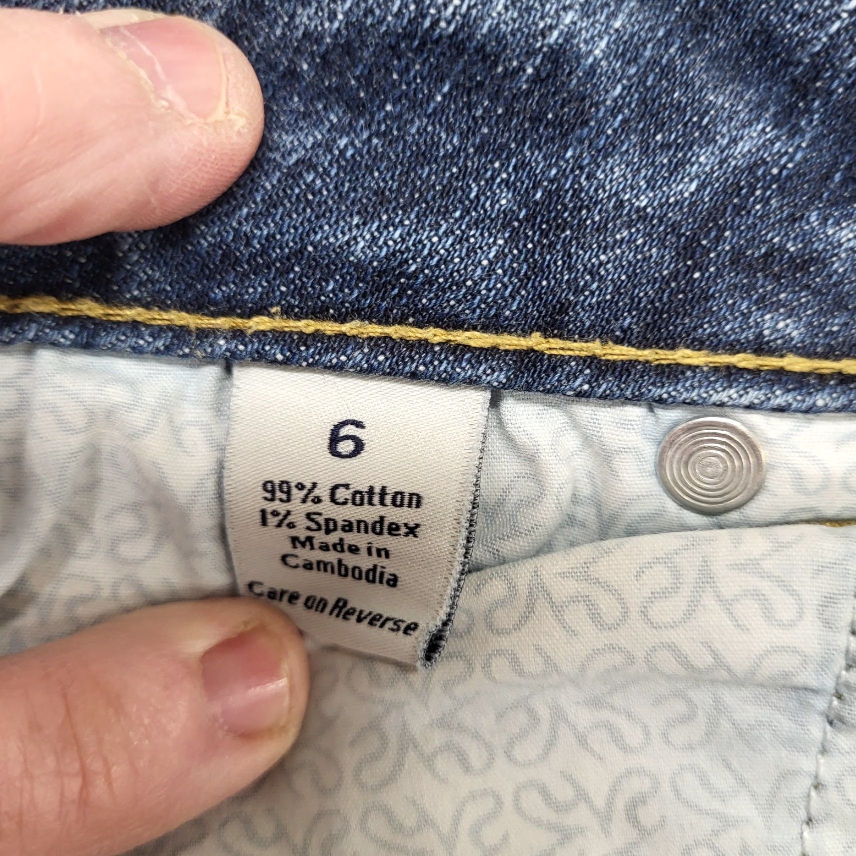 Vera Wang VERA VERA WANG Jeans Women's Size 6 Straight Ankle Medium Wash 30x26 Denim Blue Regular Women Size 28" / US 6 / IT 42 - 2 Thumbnail