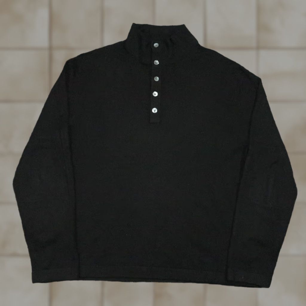 Banana Republic VINTAGE or not? (No) Banana Republic Sweater Mens XL Black Silk Cashmere Pullover Knit Mock Neck Long Sleeve Regular Fit 100%? Size US XL / EU 56 / 4 - 1 Thumbnail