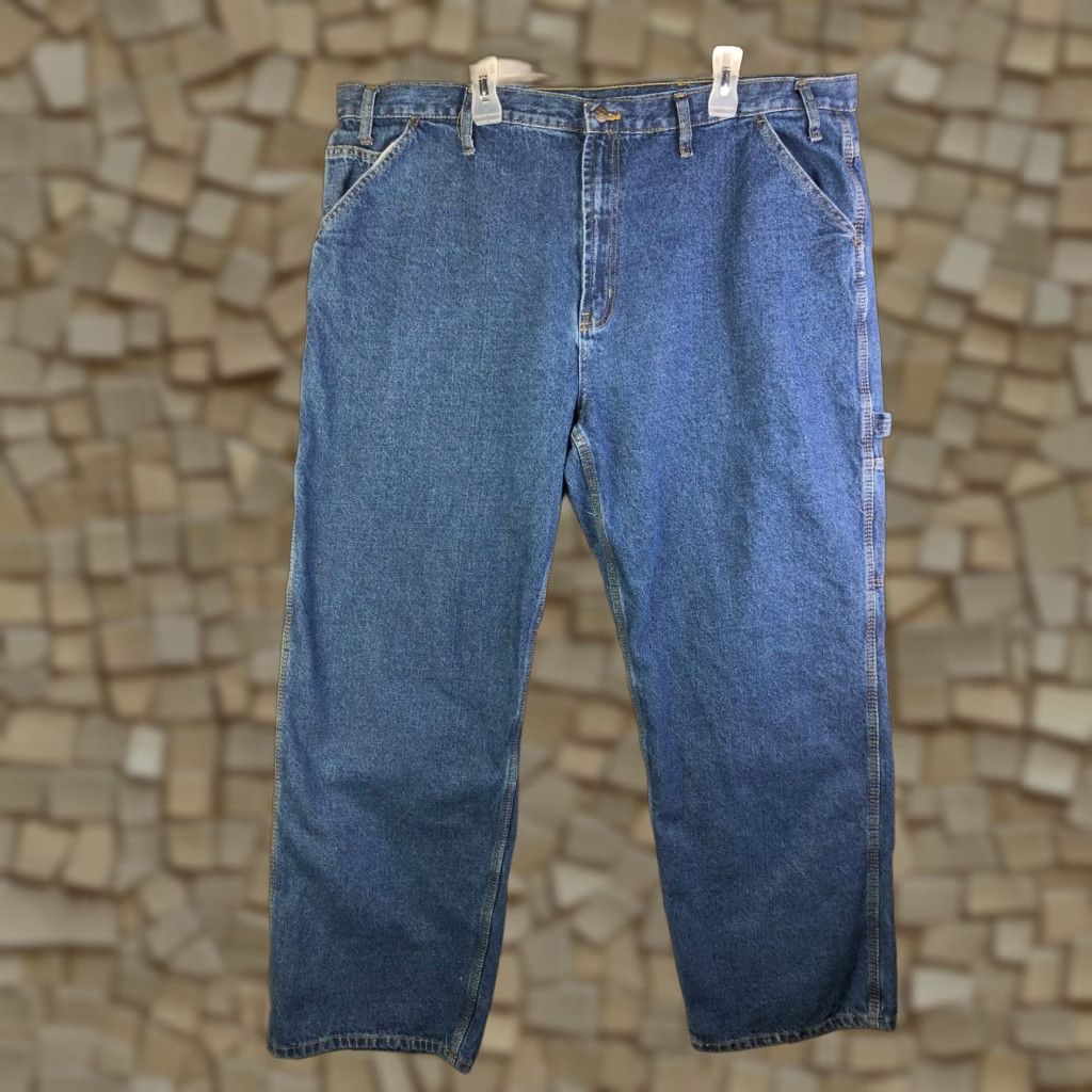 J Brand RK Brand Mid Rise Straight Leg Mens Size 48x32 Blue Denim Carpenter Jeans Size US 32 / EU 48 - 1 Thumbnail