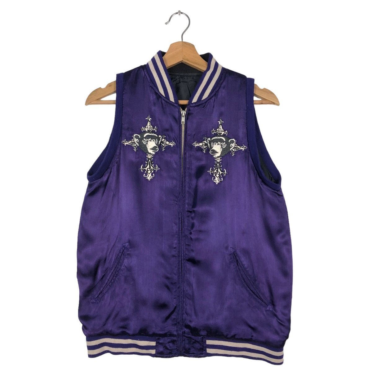Japanese Brand 🔥90’s Very Rare Tank Top Sukajan Japan Jacket Big Logo Size US M / EU 48-50 / 2 - 1 Thumbnail
