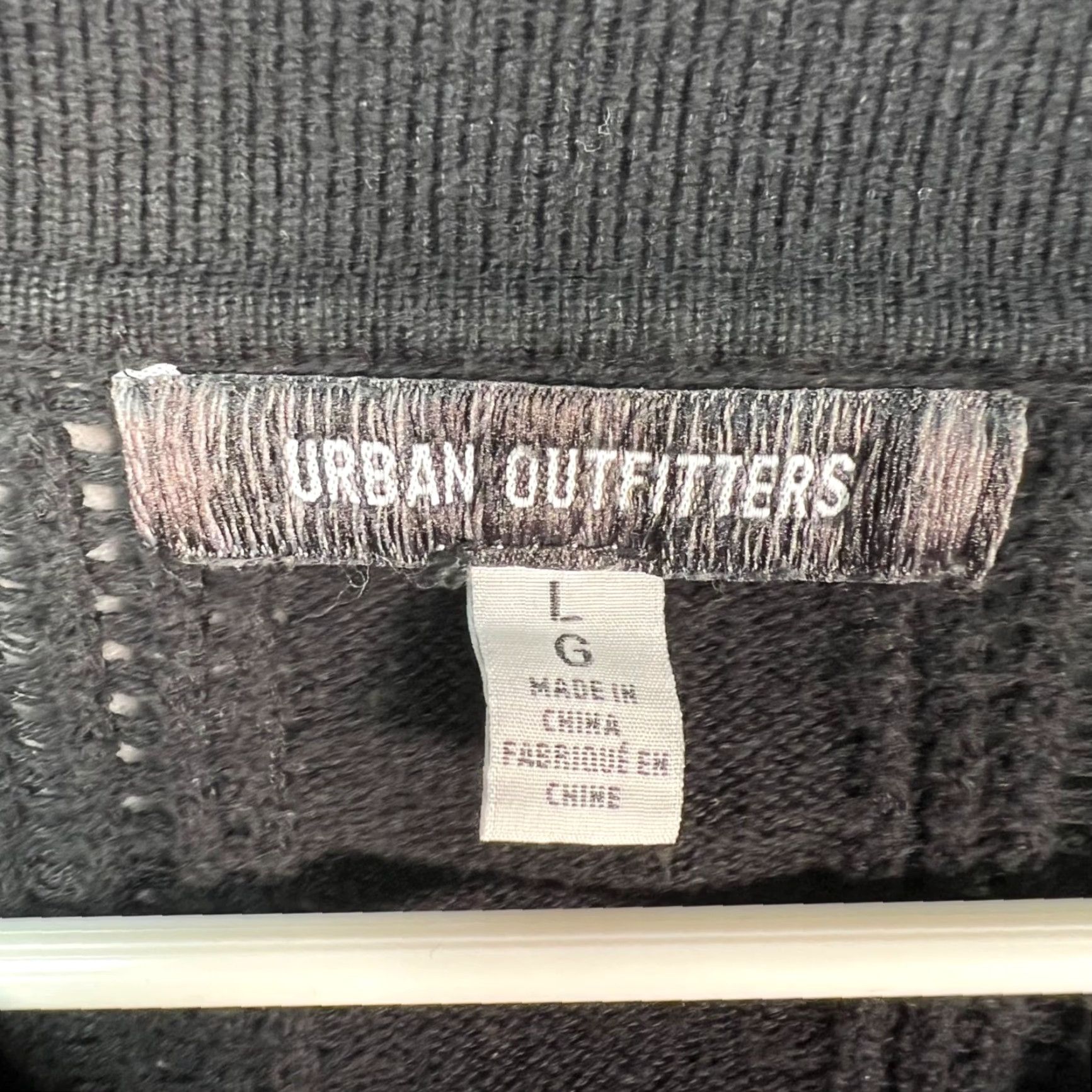 Urban Outfitters Urban Outfitters Polo Shirt Womens Large Black Knit Cotton Blend Short Sleeve Polo Casual Winter Fall Size L / US 10 / IT 46 - 3 Thumbnail