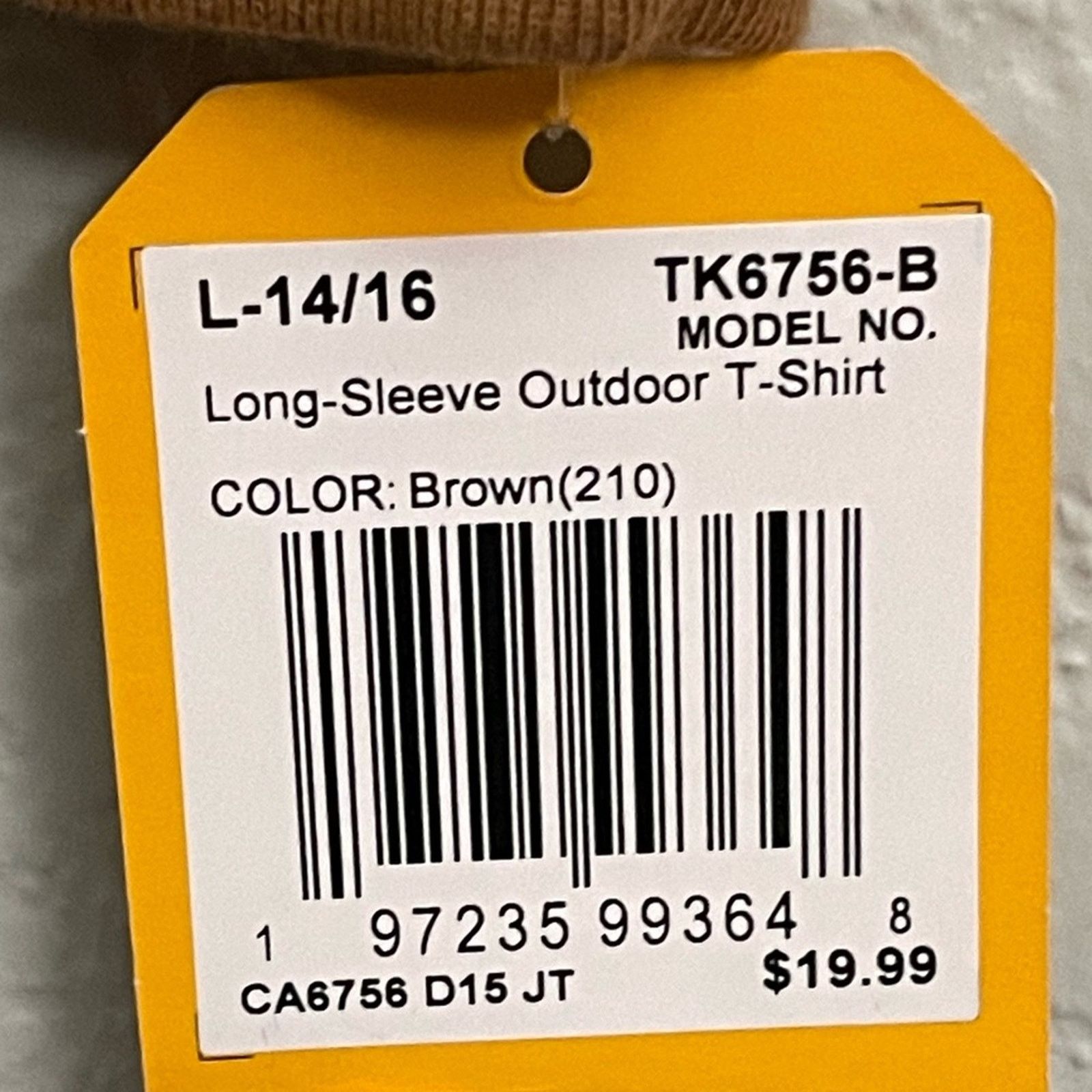 Carhartt Carhartt Boys L Long Sleeve Outdoor Graphic Tee Brown Size US S / EU 44-46 / 1 - 4 Thumbnail
