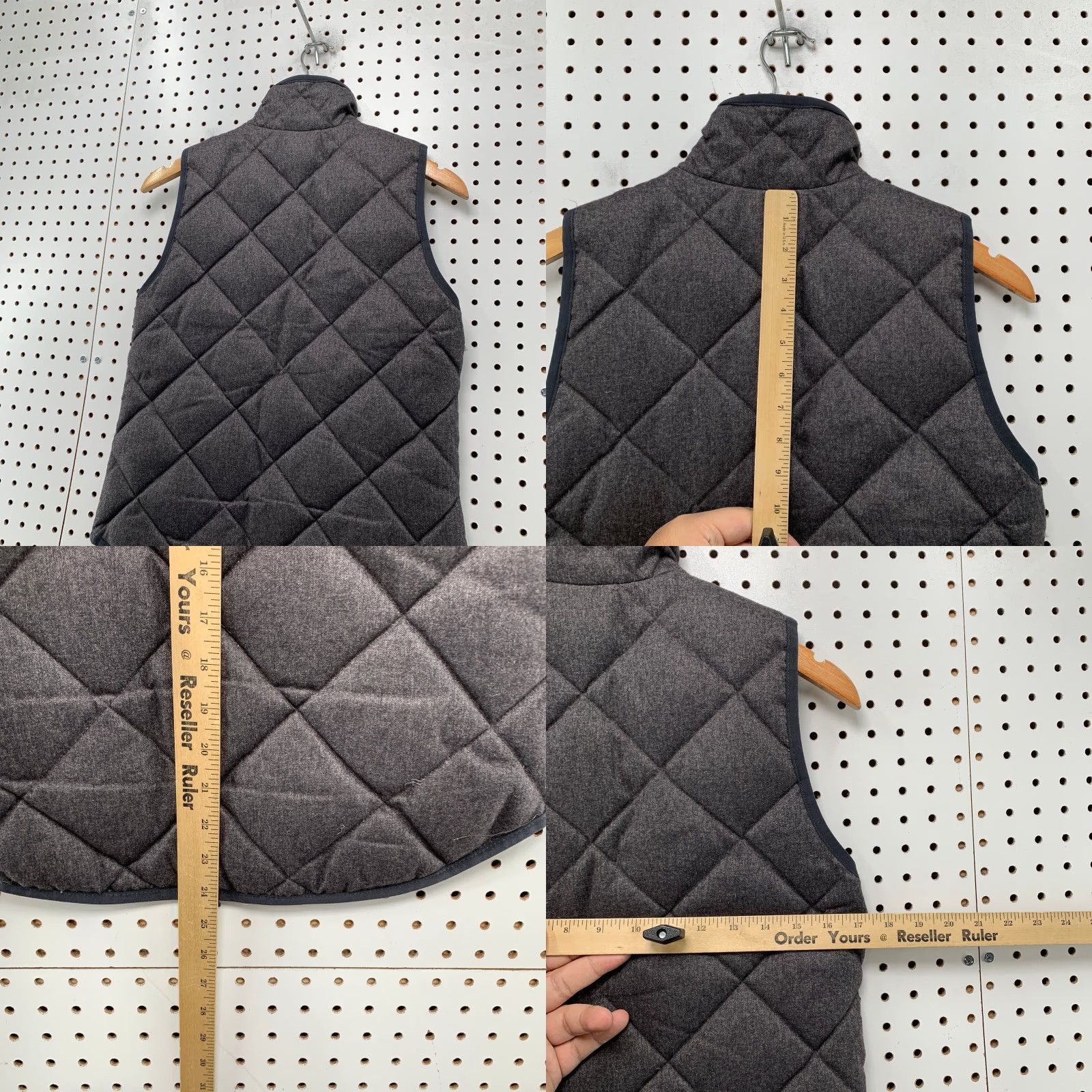 J.Crew JCrew Down Puffer Vest Womens 2XS Gray Sleeveless Quilted Layers Winter Vest Gray 2XS Womens Mens Girls Bags? Size XXS / US 00 / IT 34 - 8 Thumbnail