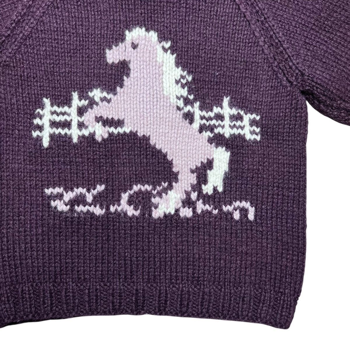 Other Vintage 1960s Cowichan Wool Horse Barn Horses Knit Sweater Size US M / EU 48-50 / 2 - 13 Thumbnail