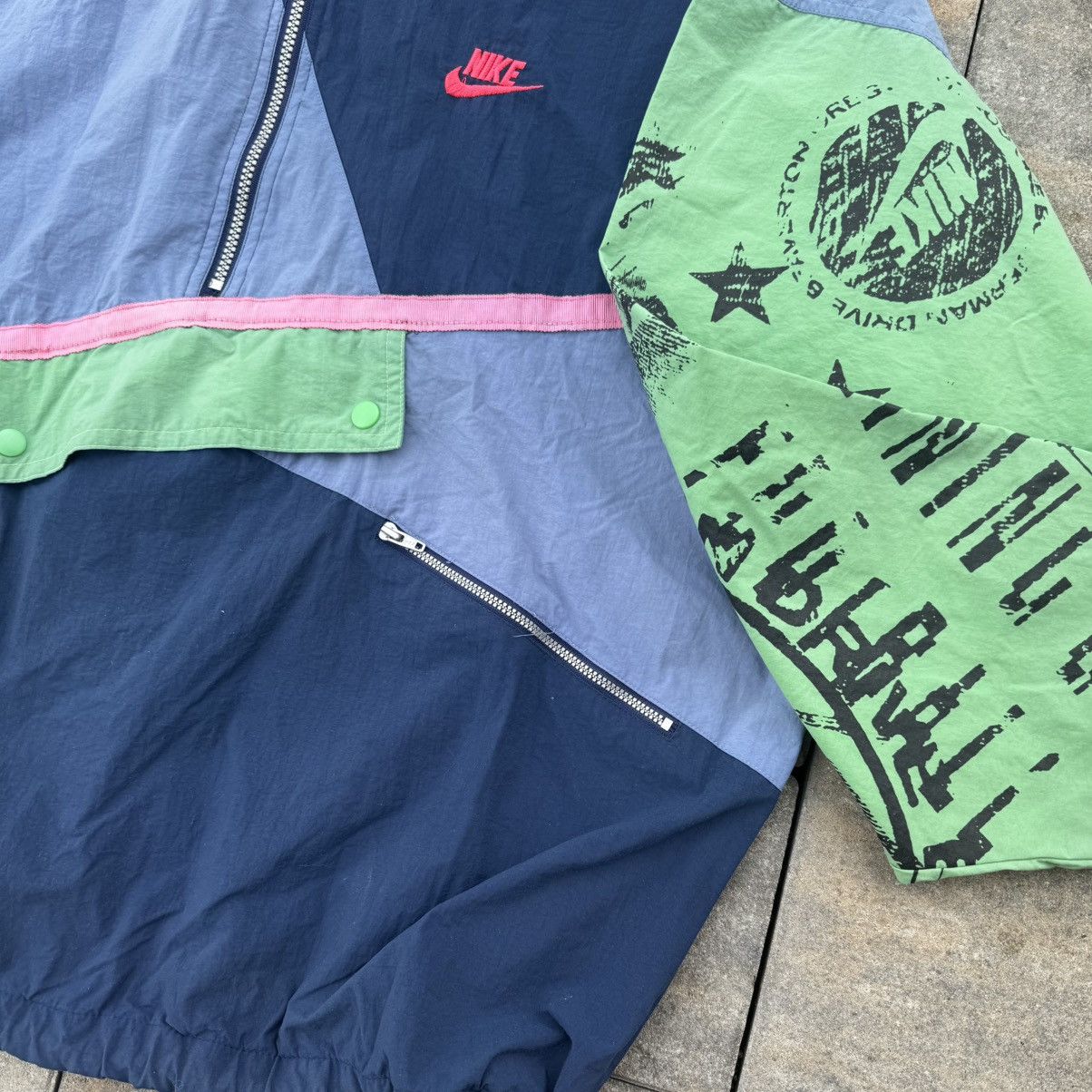 Nike Vintage 90s Nike Nylon Light Zip Windbreaker Track Jacket Size US L / EU 52-54 / 3 - 8 Thumbnail