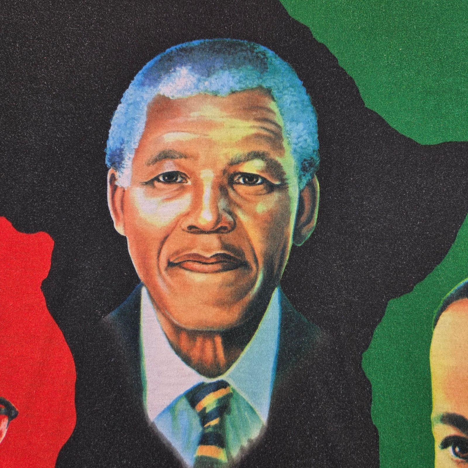 Other DMZ Malcolm X Mandela MLK Africa Graphic Tee Vintage Size US XL / EU 56 / 4 - 4 Thumbnail