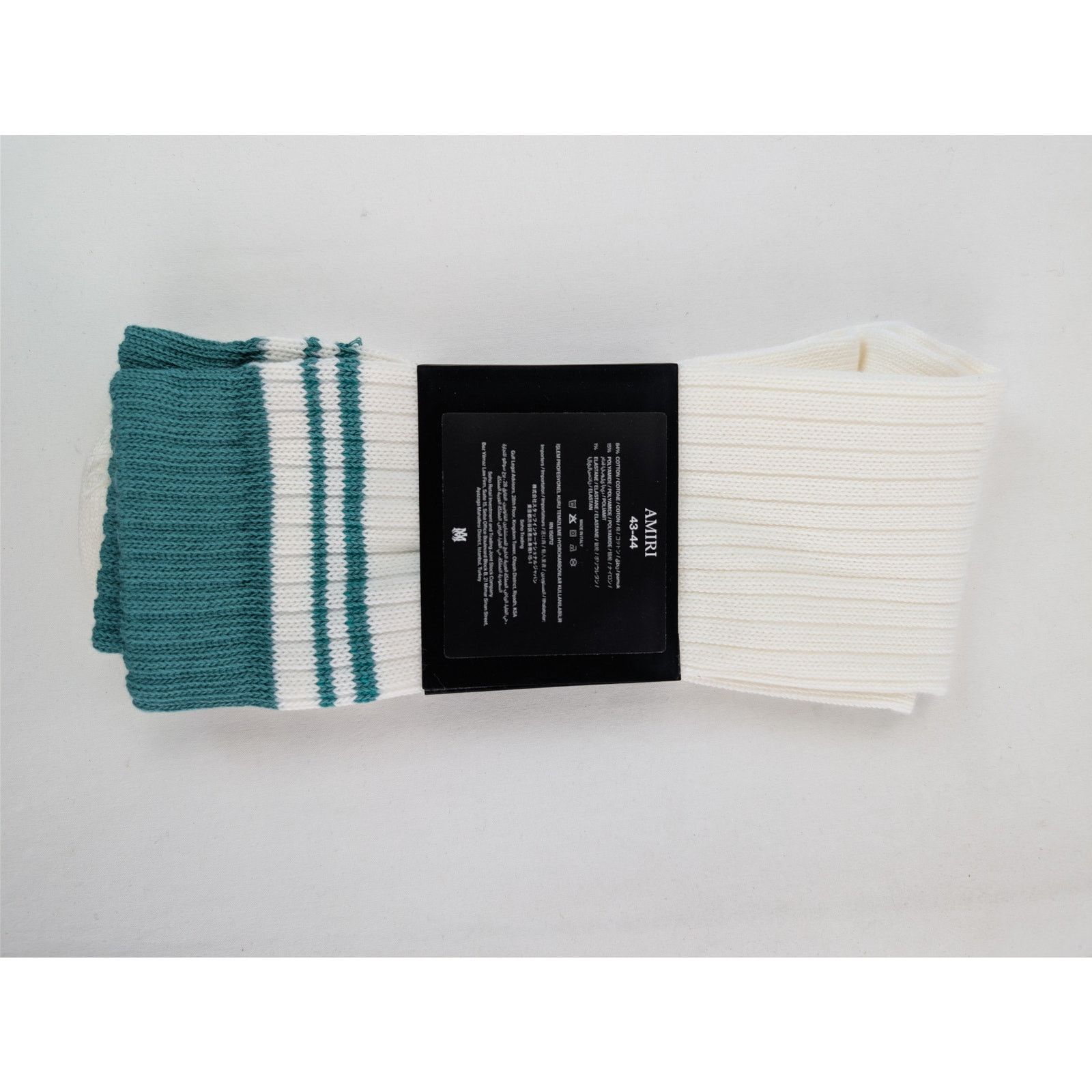 Amiri o1rshd1 Q:2 / Size: 43-44 / Wave Socks in Sea Blue Size ONE SIZE - 16 Thumbnail