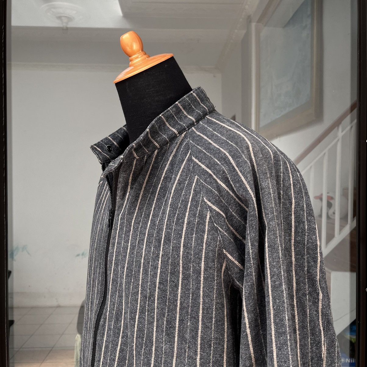 Paul Smith Biker Jacket Paul Smith London Striped Grey Size US L / EU 52-54 / 3 - 2 Thumbnail