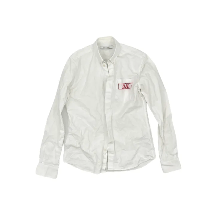 Givenchy Givenchy Letter Embroidery Casual Long-Sleeve Shirt Size US XXS / EU 40 - 1 Thumbnail