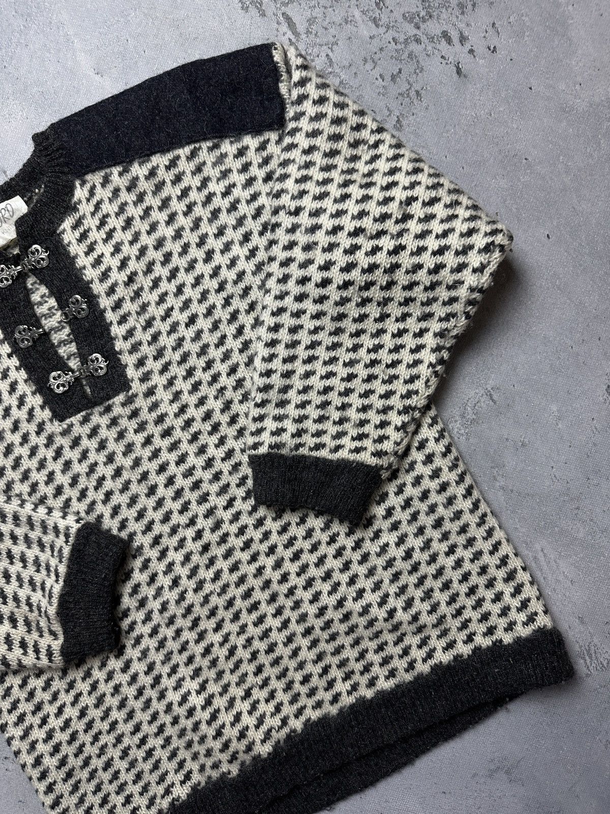 Dale Of Norway Norwegian wool Fjord Pure New Wool Cardigan Knit Vintag 90s Size US L / EU 52-54 / 3 - 4 Thumbnail