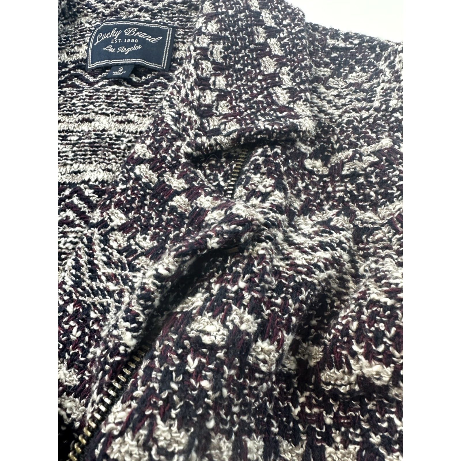 Lucky Brand Lucky Brand Jacket Women Knit Moto Regular S Multicolor Zip Fashion Motorcycle 90s Theme Womens Size S / US 4 / IT 40 - 5 Thumbnail
