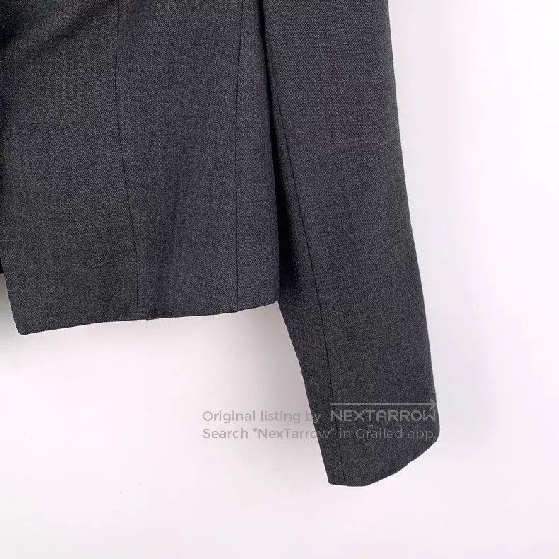 Brunello Cucinelli Brunello Cucinelli Black wool collar long-sleeve suit jack Size XS / US 0-2 / IT 36-38 - 4 Thumbnail