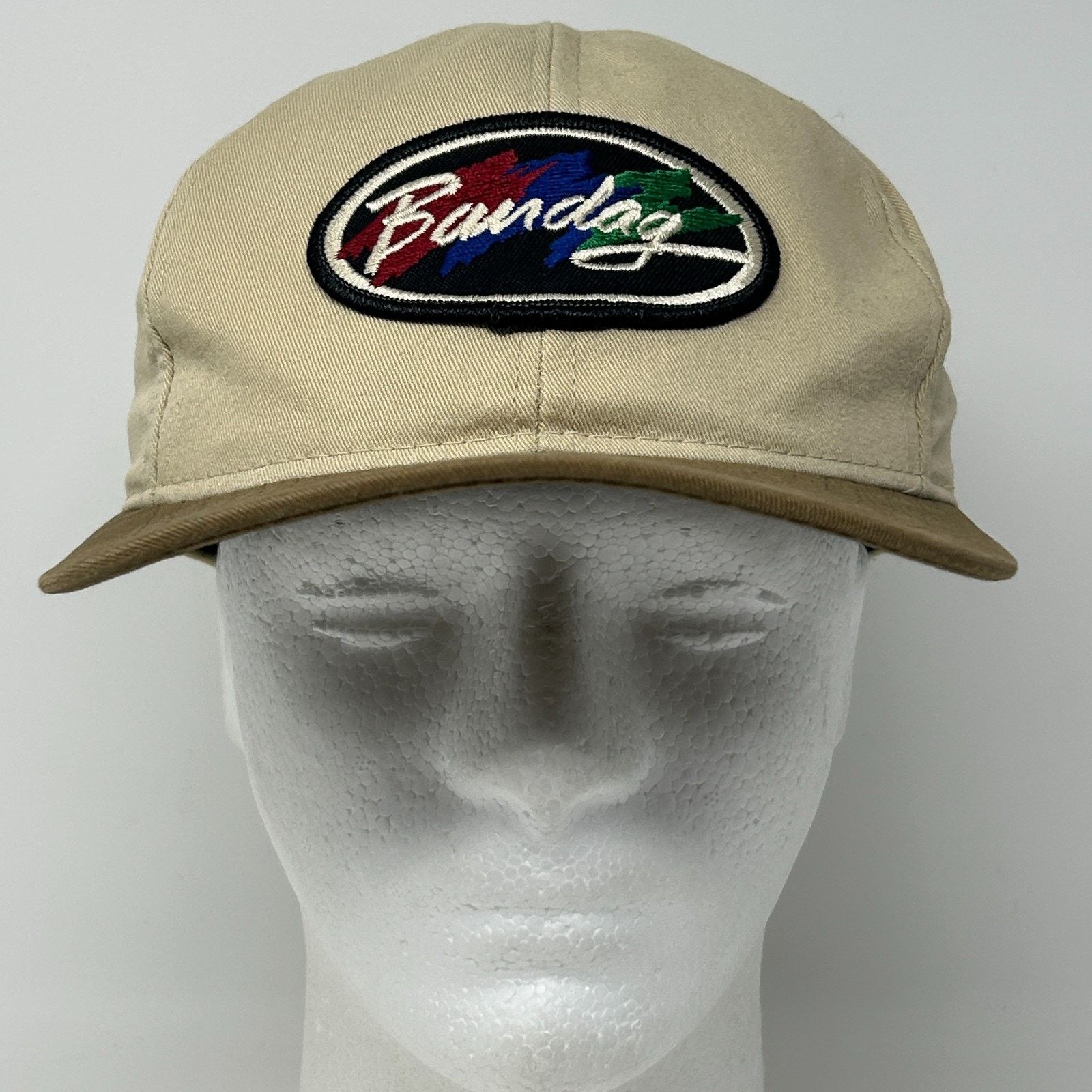 Swingster Vintage 90s Bandag Tires Hat Baseball Cap Interstate Beige Size ONE SIZE - 2 Thumbnail