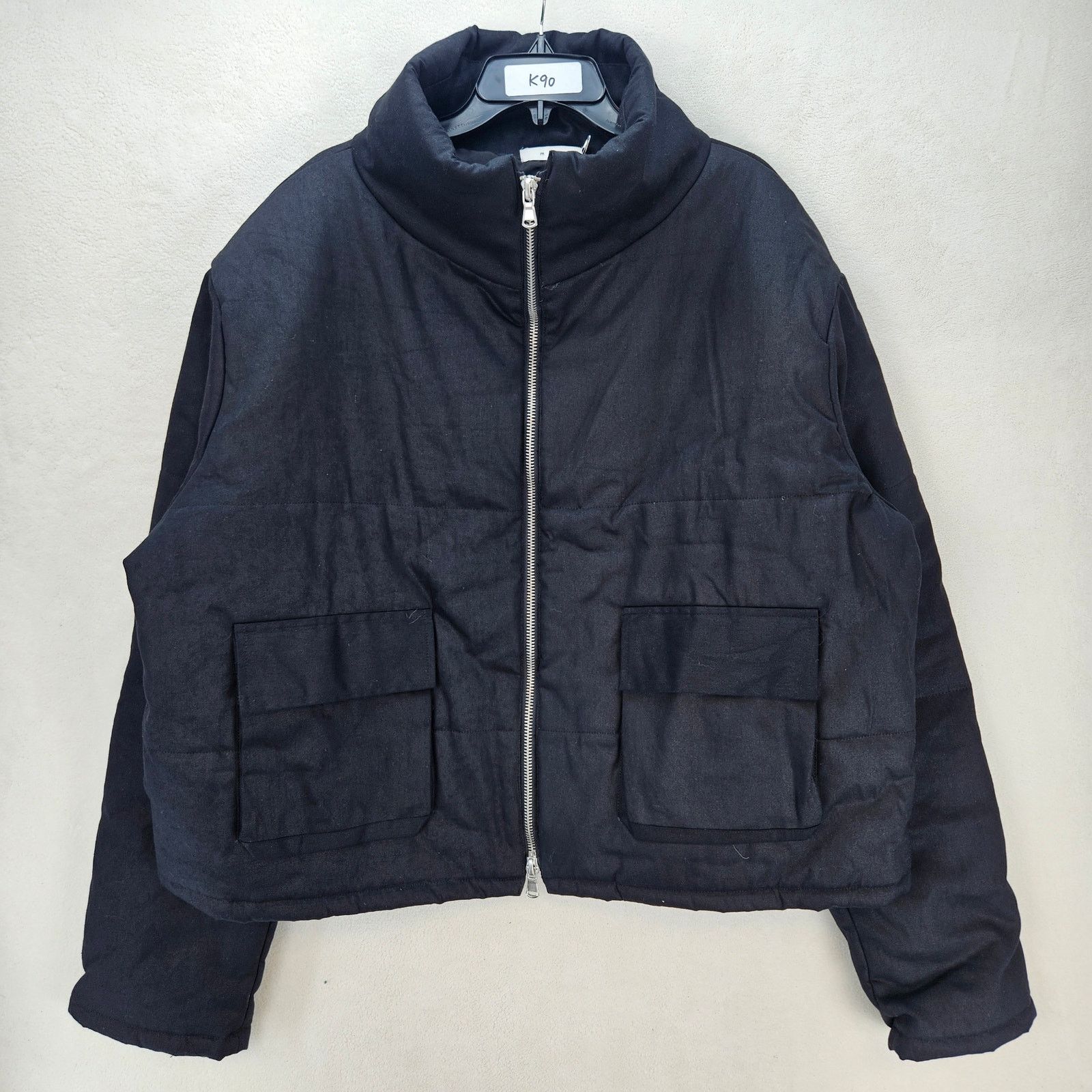 MNML MNML MEN'S XXL BLACK LINEN STYLE PUFFER JACKET NWOT Size US XXL / EU 58 / 5 - 1 Thumbnail
