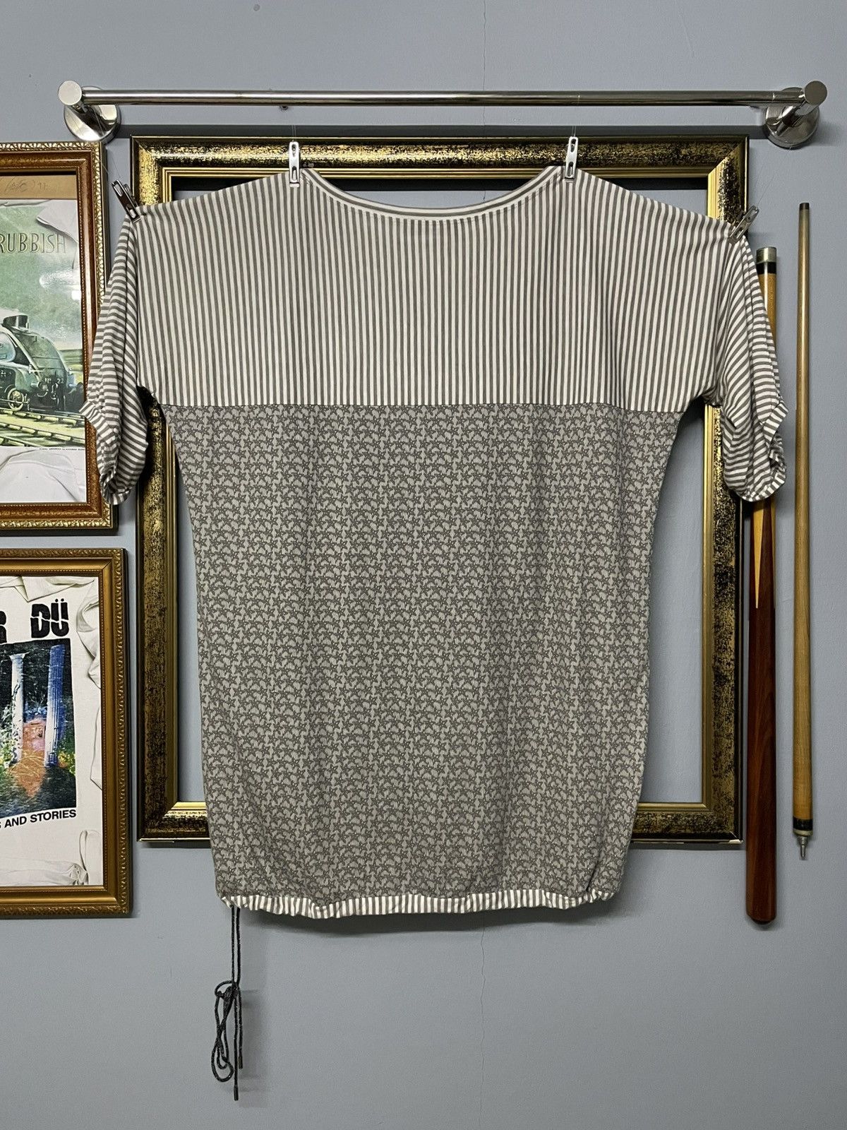 Balmain Vintage Designer Balmain Paris White Star Pattern Tshirt Size US L / EU 52-54 / 3 - 8 Thumbnail
