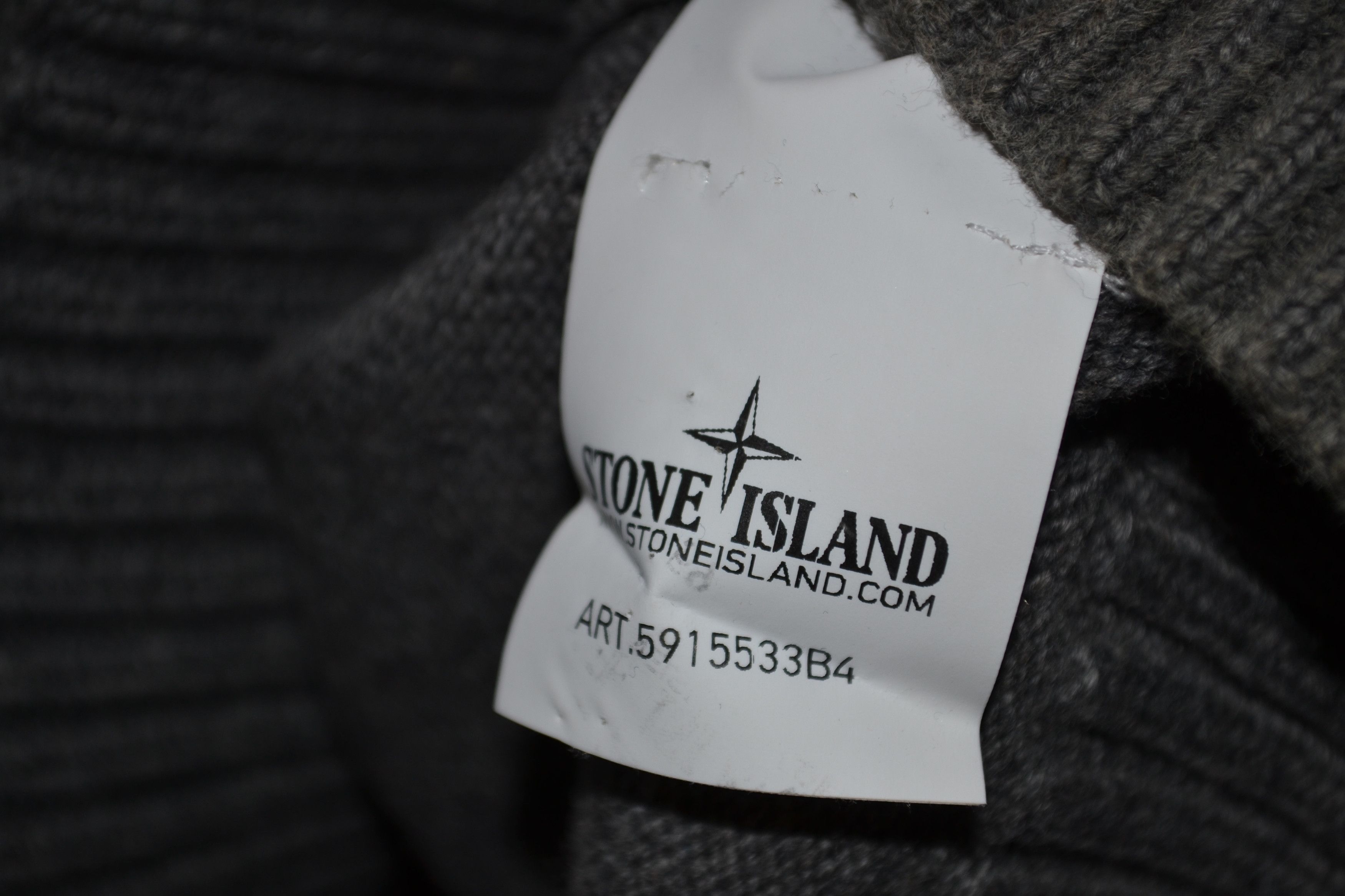 Stone Island STONE ISLAND Sweater Knit Jumper Gray Buttons Size L-XL Size US XL / EU 56 / 4 - 5 Thumbnail