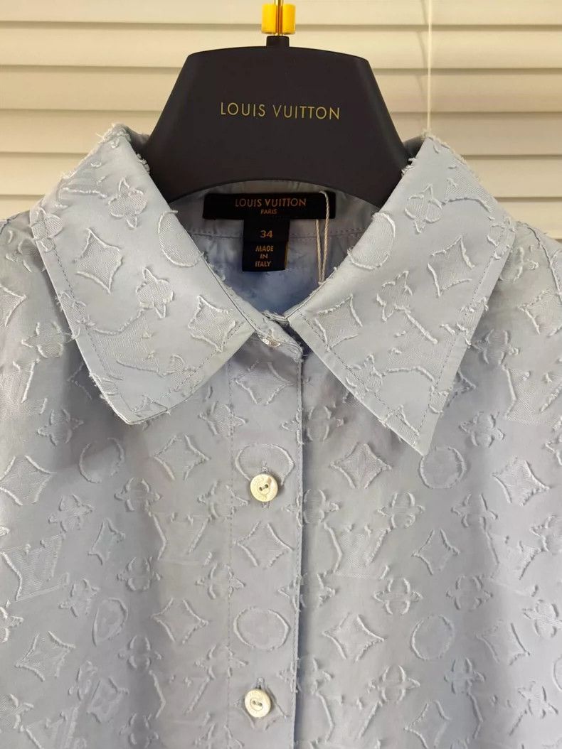 Louis Vuitton Louis Vuitton Embossed shirt Size XXS / US 00 / IT 34 - 5 Thumbnail