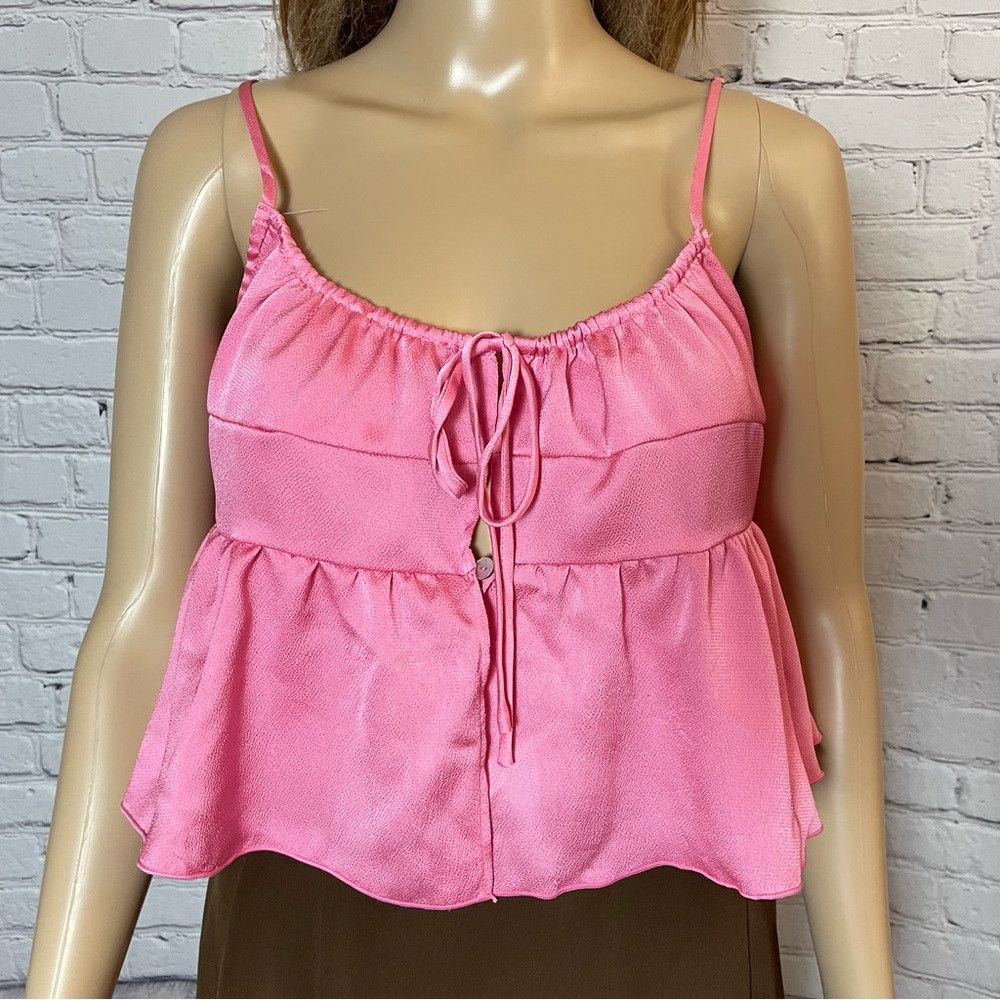 Free People New Free People Post-Holiday Cami Pink Top Size L Size L / US 10 / IT 46 - 9 Thumbnail