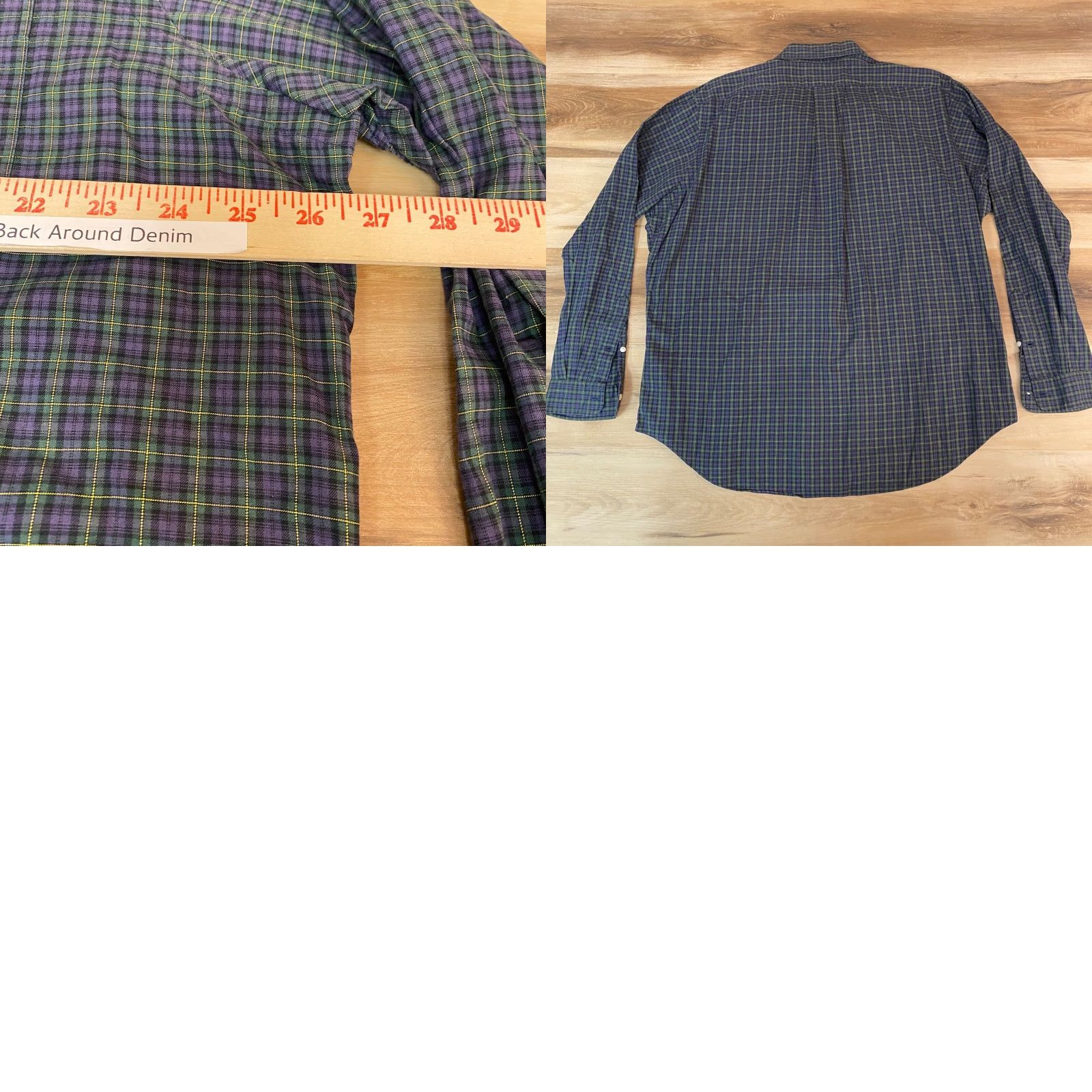 Ralph Lauren Ralph Lauren Shirt Mens XL Green Purple Tartan Plaid Classic Fit Button-Down Collar Button-Up Pocketed Multicolor Cotton Woven Logo Size US XL / EU 56 / 4 - 8 Thumbnail