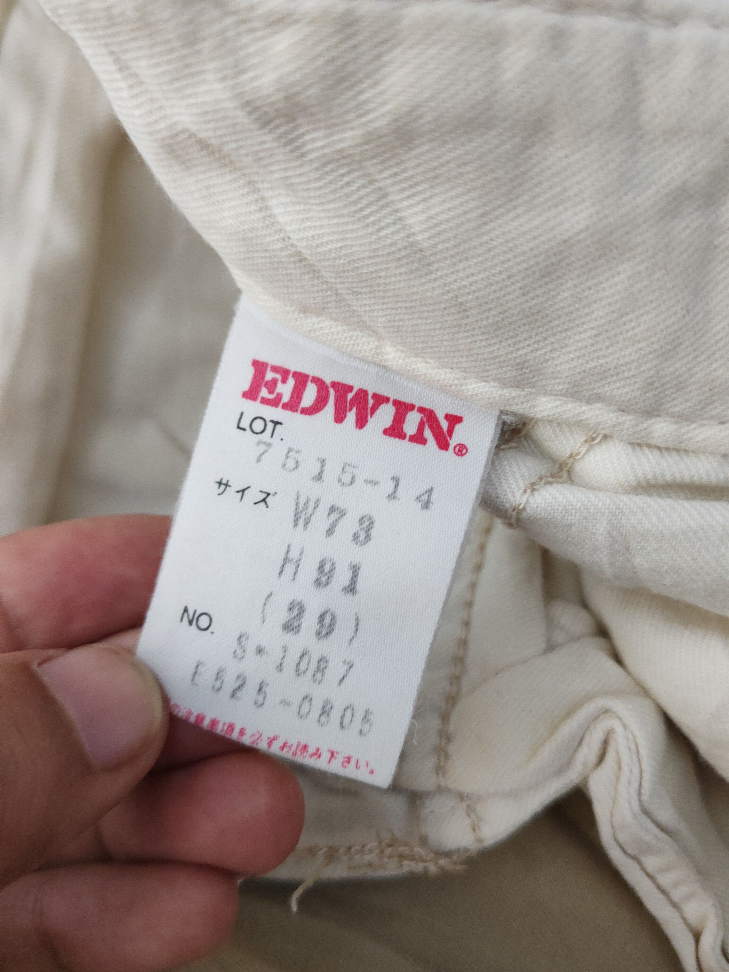 Edwin Edwin Beige chinos vintage Casual Pants #S2514 Size US 29 - 16 Thumbnail