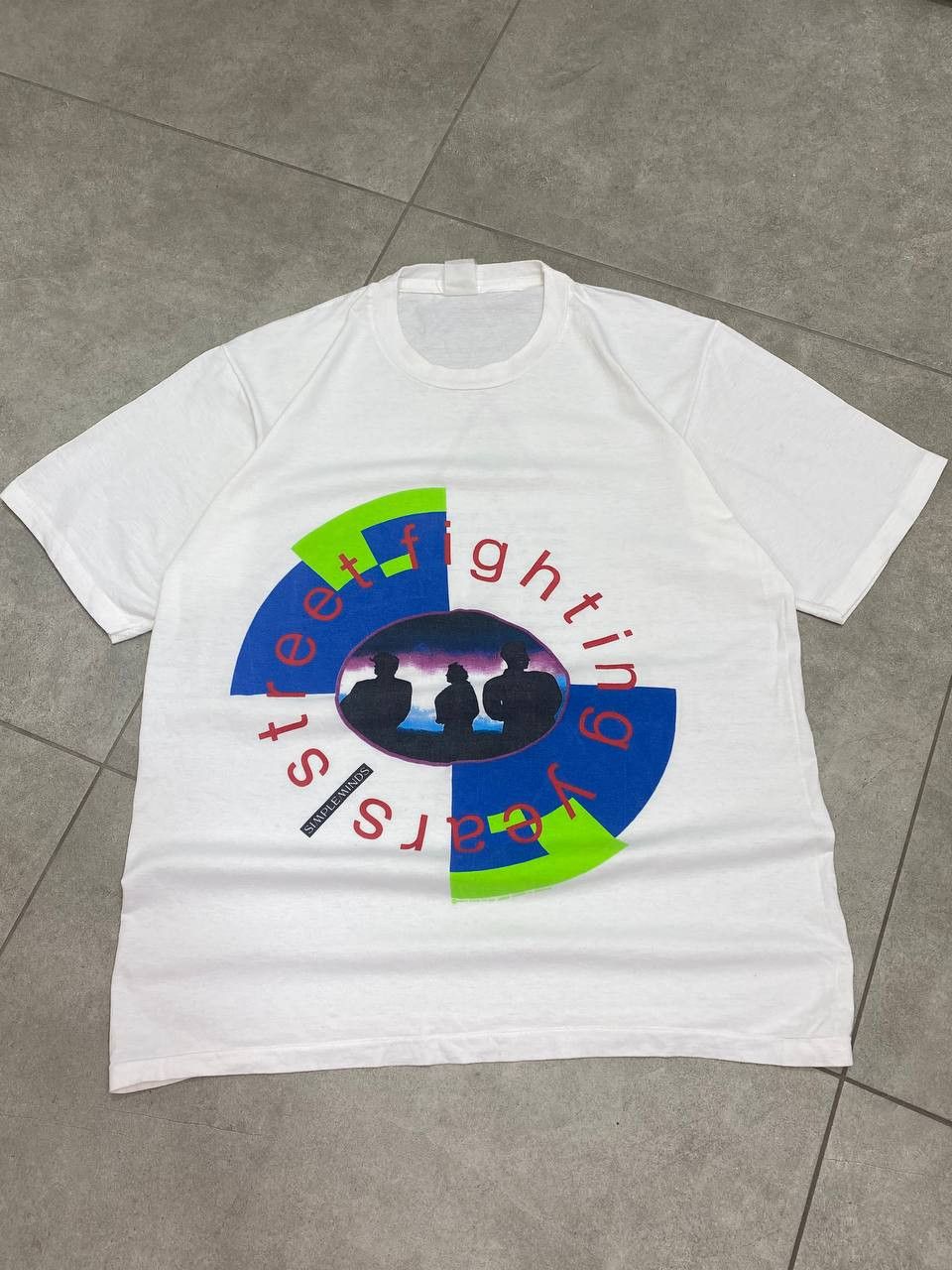 Vintage Simple Minds 1989 Europe Tour Promo T-Shirt