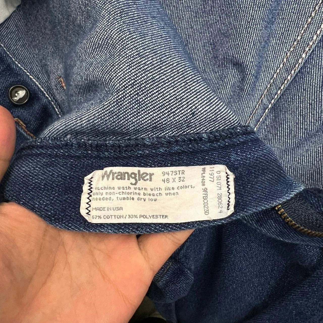 Wrangler Vintage Wrangler Jeans Men 48x32 Denim Pants Straight Pocket Size US 32 / EU 48 - 8 Thumbnail