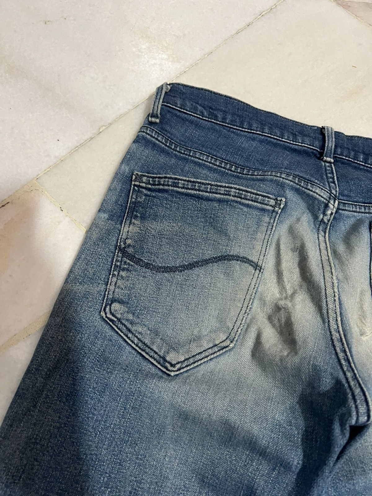 If Six Was Nine × Japanese Brand × Lee 🌈Lee Riders Distressed Mud Wash Jean Size US 29 - 13 Thumbnail