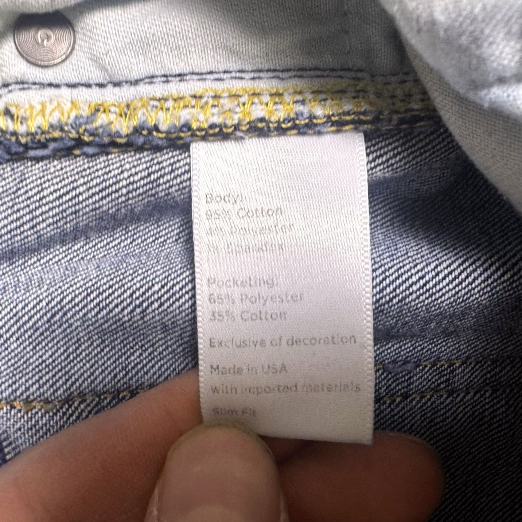 Flint And Tinder Flint and Tinder Jeans Mens 31x30 Slim Taper 5 Pocket Mid Rise Zip Fly Denim USA Jeans 31x30 Slim Tapered Men Stonewash Blue Denim USA Mens Jeans Size US 31 - 7 Thumbnail