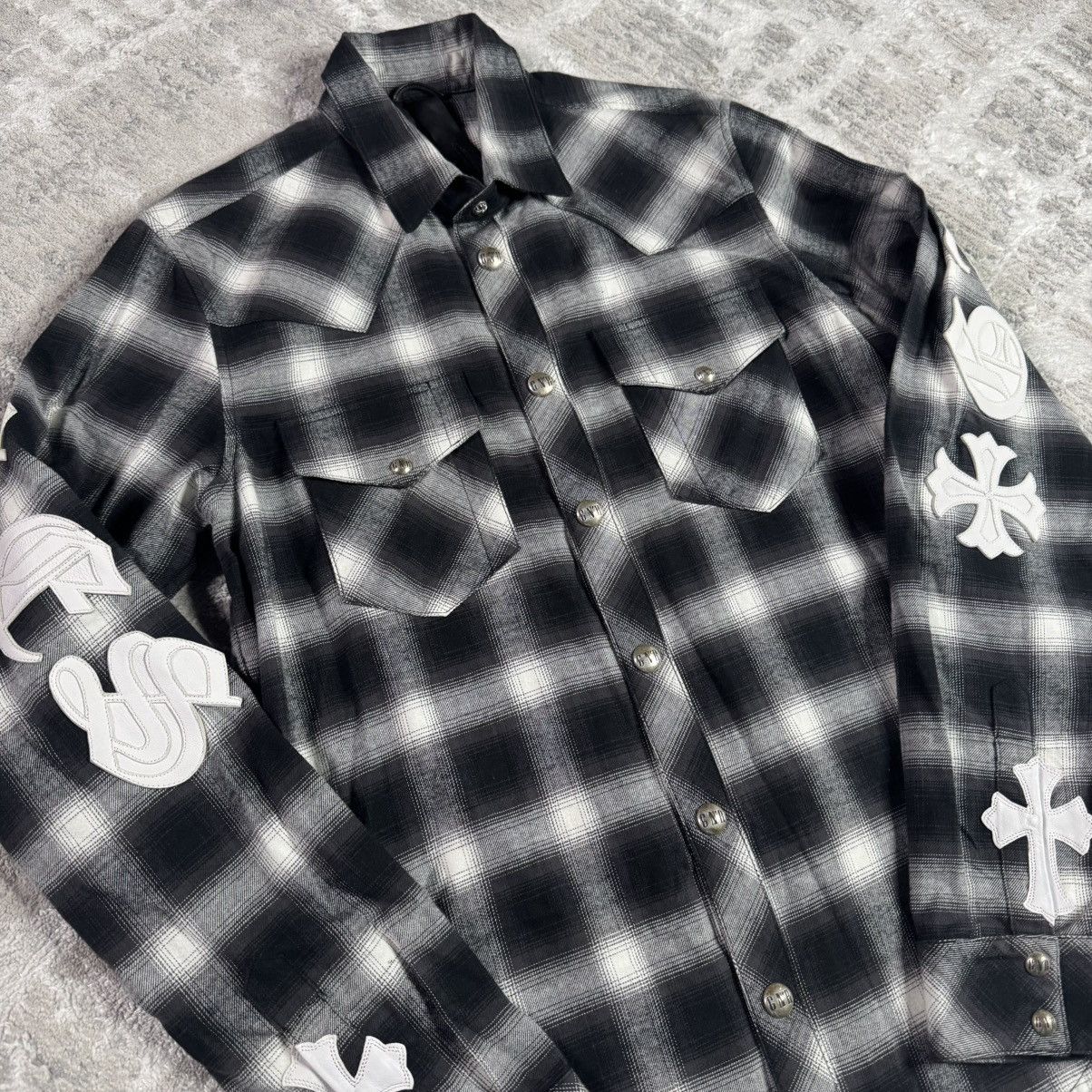 Chrome Hearts Guns n roses leather button up Size US L / EU 52-54 / 3 - 16 Thumbnail