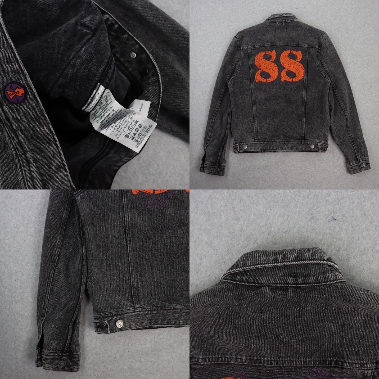 Guess 88RISING X GUESS Jacket MENS Medium Black Cotton Button Jacket Accessories Rare Size US M / EU 48-50 / 2 - 9 Thumbnail