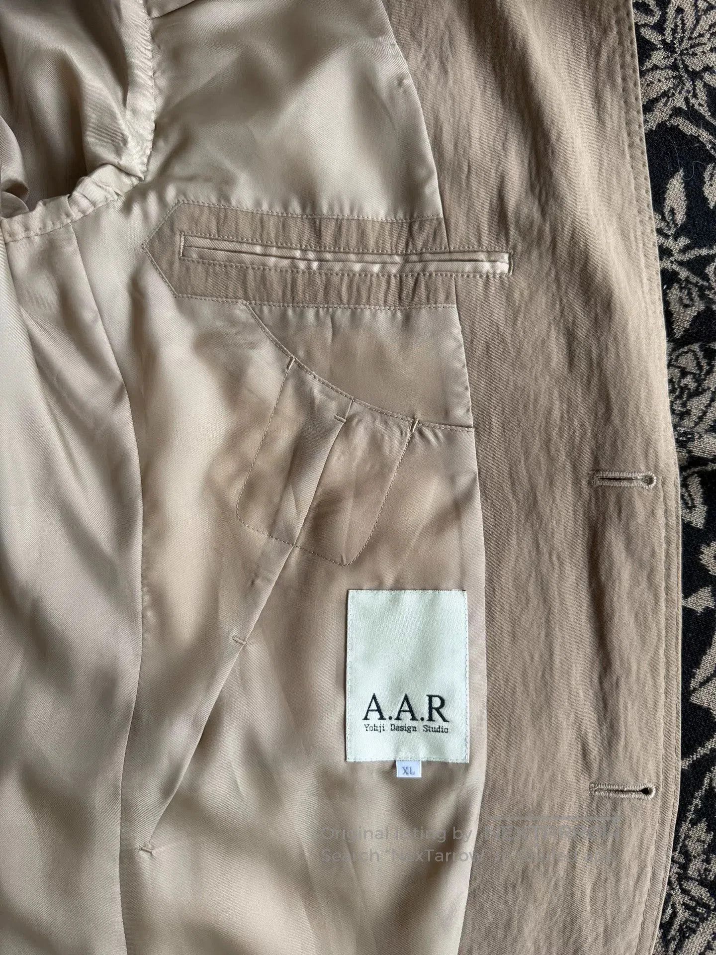 Yohji Yamamoto Yohji Yamamoto Textured Beige Blazer Jacket. Size US L / EU 52-54 / 3 - 6 Thumbnail
