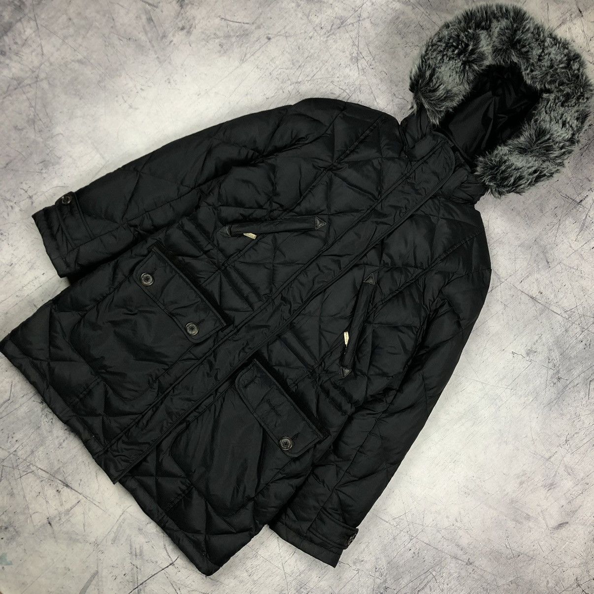 Barbour Vintage Barbour Bowfell Natural Down Quilted Parka hunter Size M / US 6-8 / IT 42-44 - 3 Thumbnail