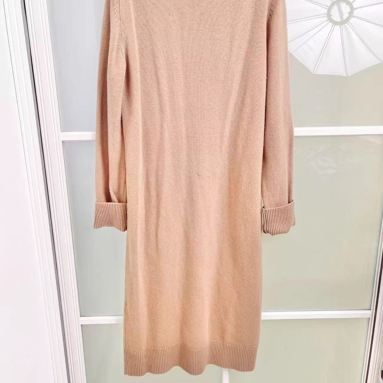 Unknown London S'Max Mara Camel Cashmere Wool Knit Dress 98% New Size S / US 4 / IT 40 - 8 Thumbnail
