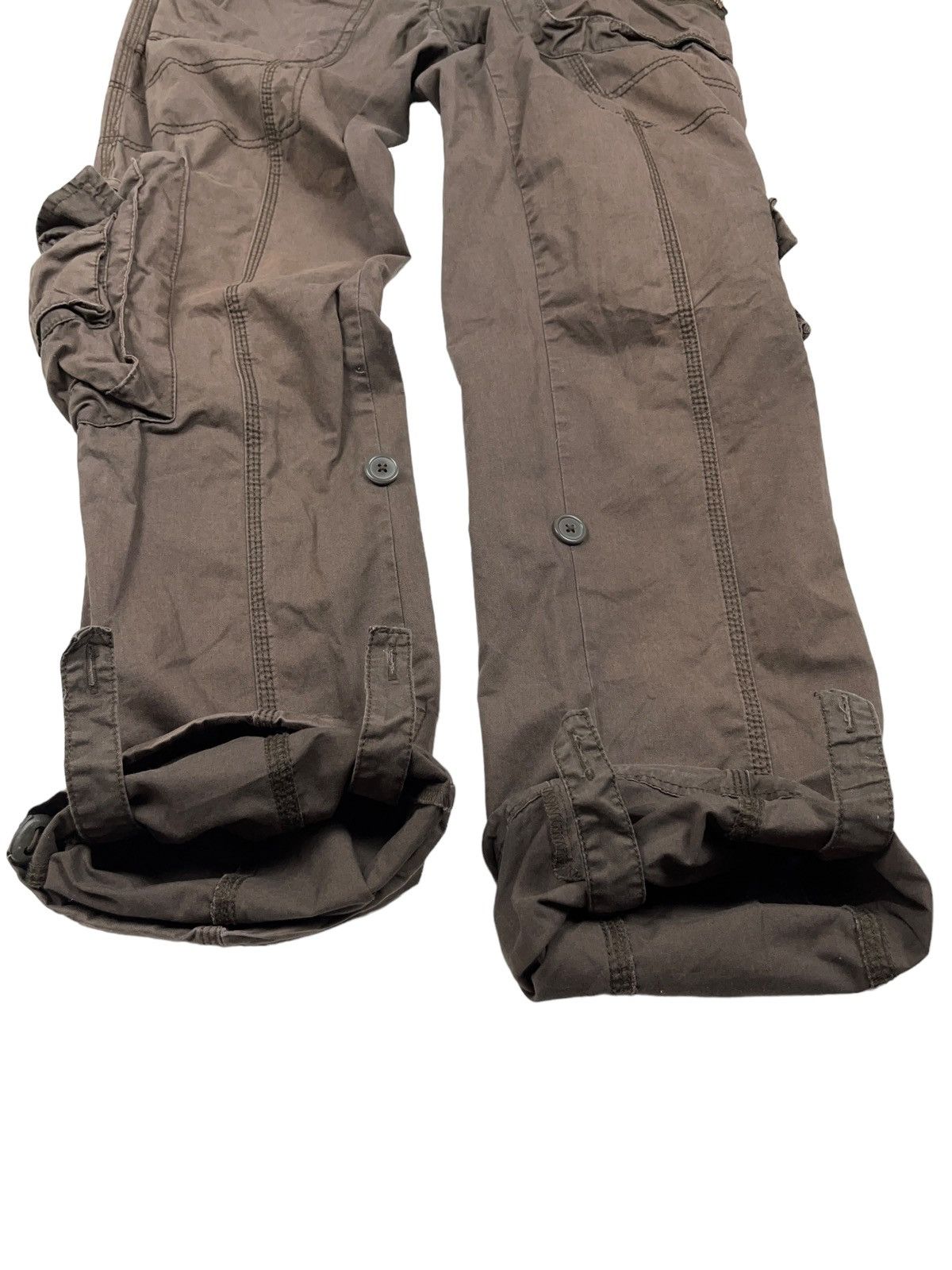Japanese Brand Vintage y2k Brown Cargo Pants 3d Pockets Japanese Size 26" / US 2 / IT 38 - 11 Thumbnail