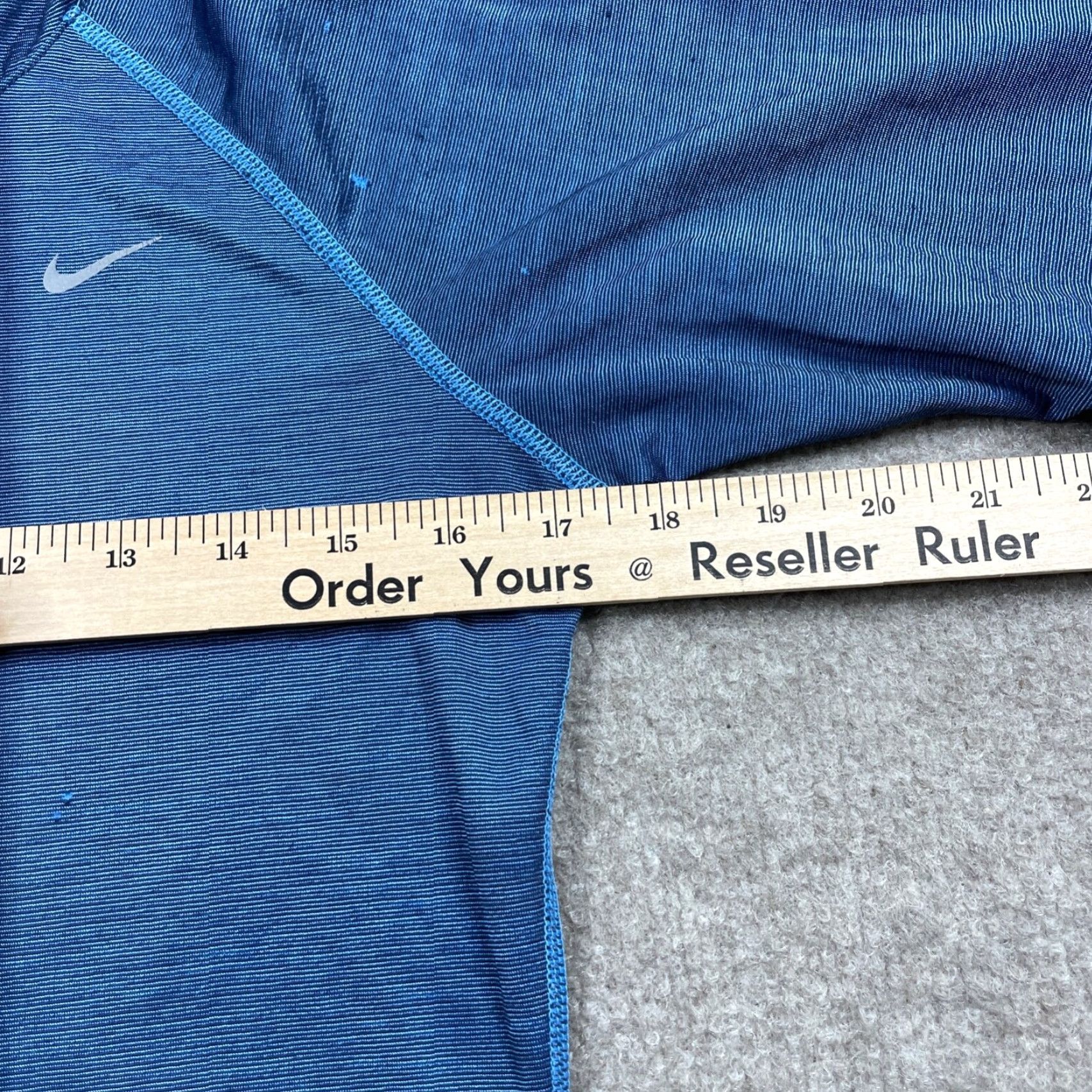 Nike Nike Hoodie Womens Medium Blue Pullover Fleece Hooded Self-Contained Zip 1/4 Zip Thermal Dri-FIT Regular Size M / US 6-8 / IT 42-44 - 6 Thumbnail