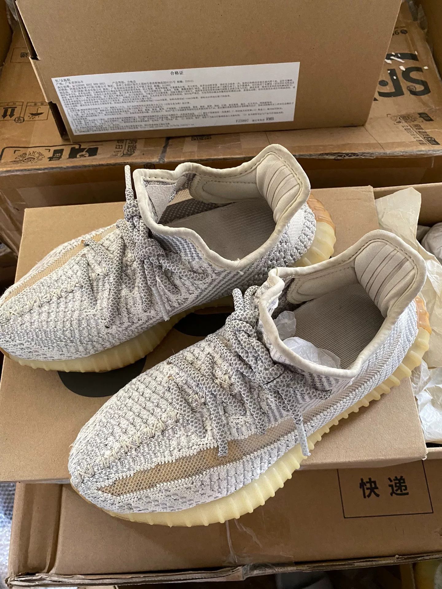 Adidas Adidas YEEZY350 Limited Yellow Lowtop Sneakers 36 Men Size US 5 / EU 37 - 1 Thumbnail