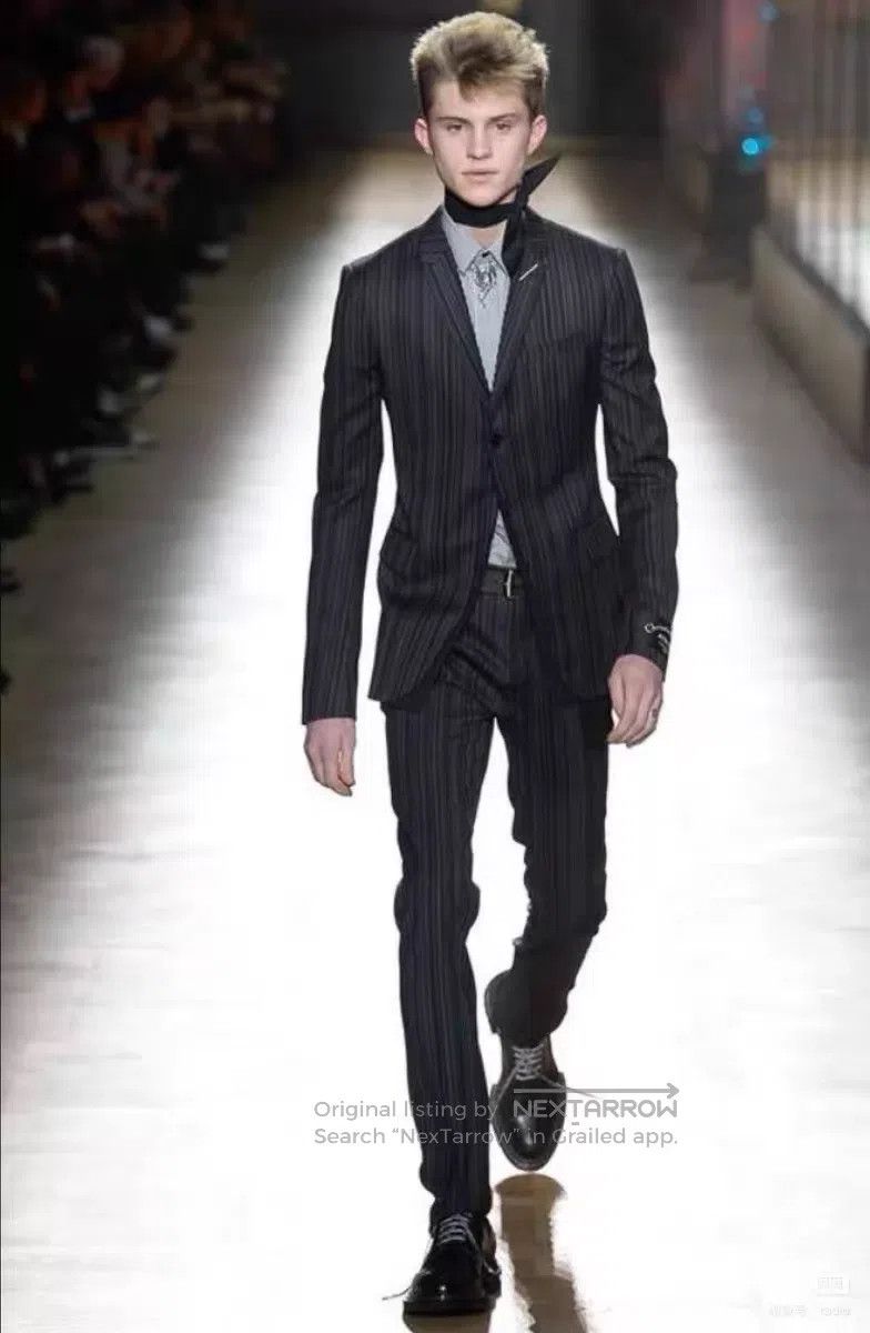 Dior Dior Striped Silver Thread Sleeve Label Suit Size US L / EU 52-54 / 3 - 8 Thumbnail