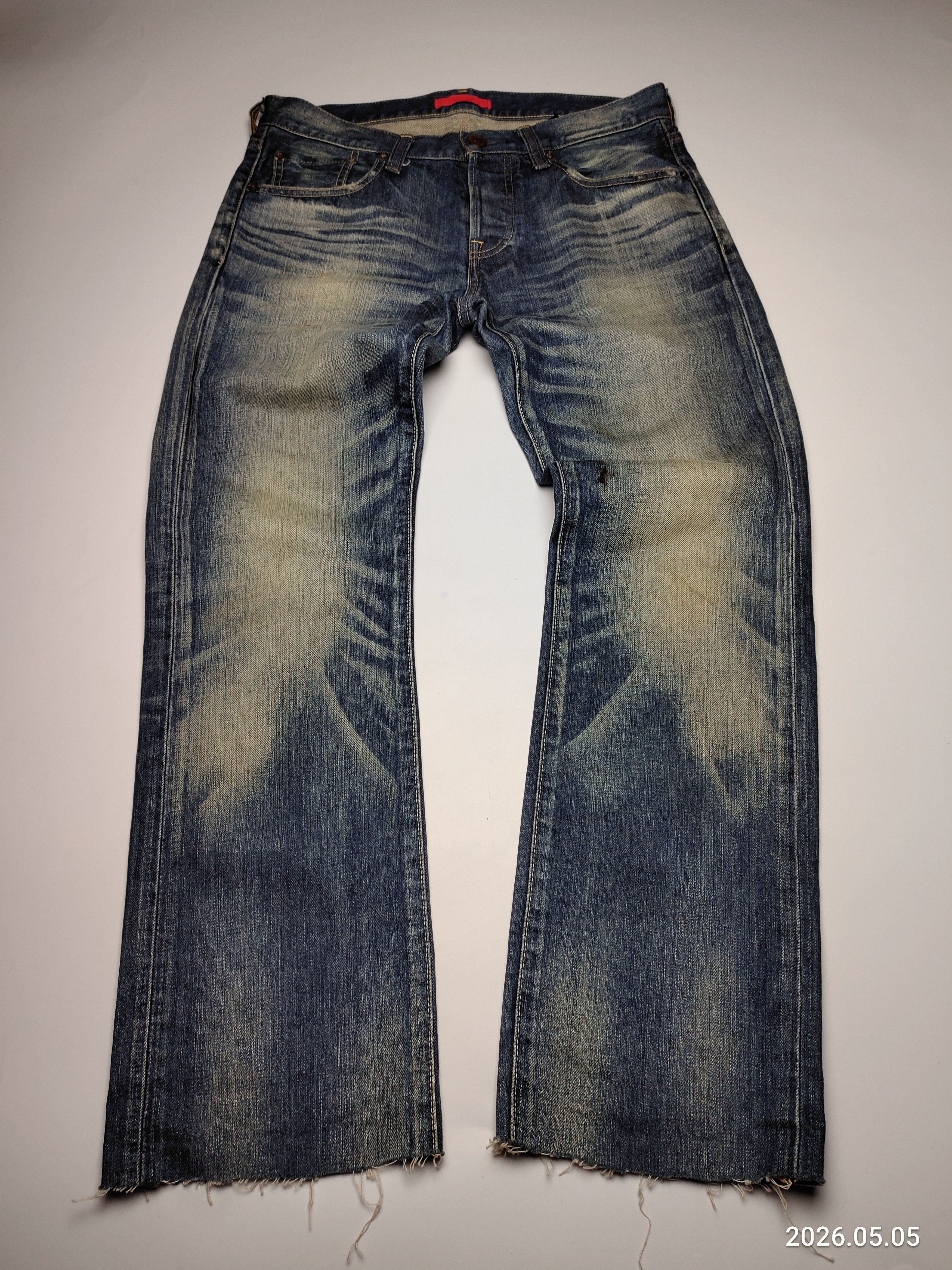 Japanese Brand Crazy faded Red Card Japanese Denim Size US 32 / EU 48 - 1 Thumbnail